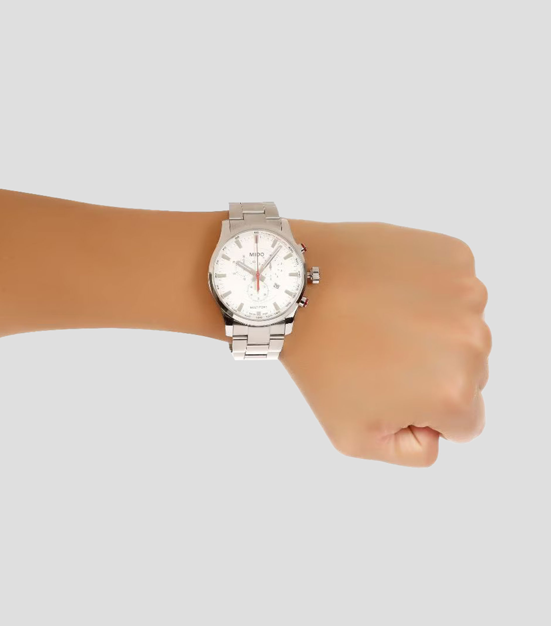 Reloj para hombre Multifort Quartz de vestir plateado