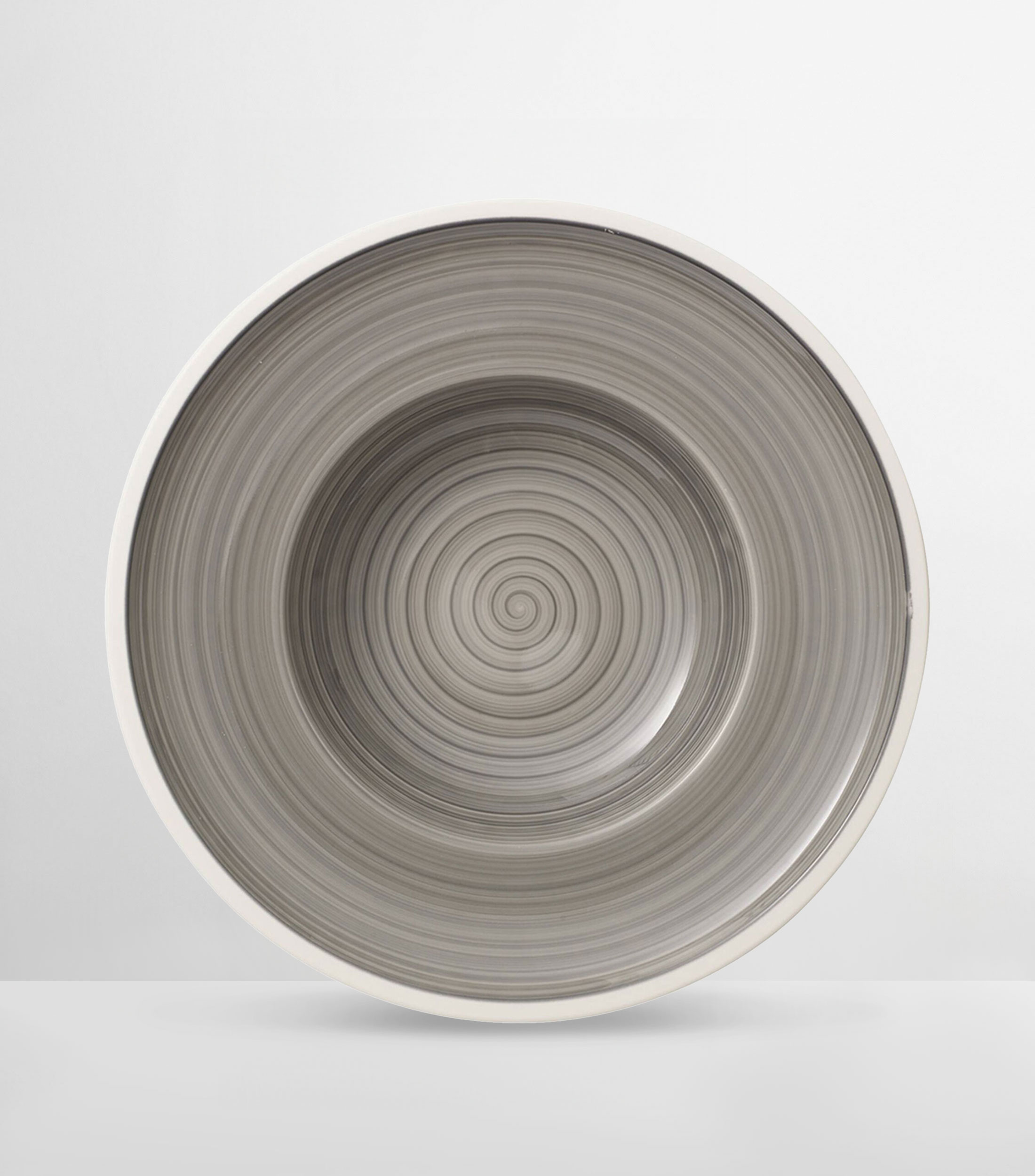MANUFAC GRIS PLATO HONDO 25CM