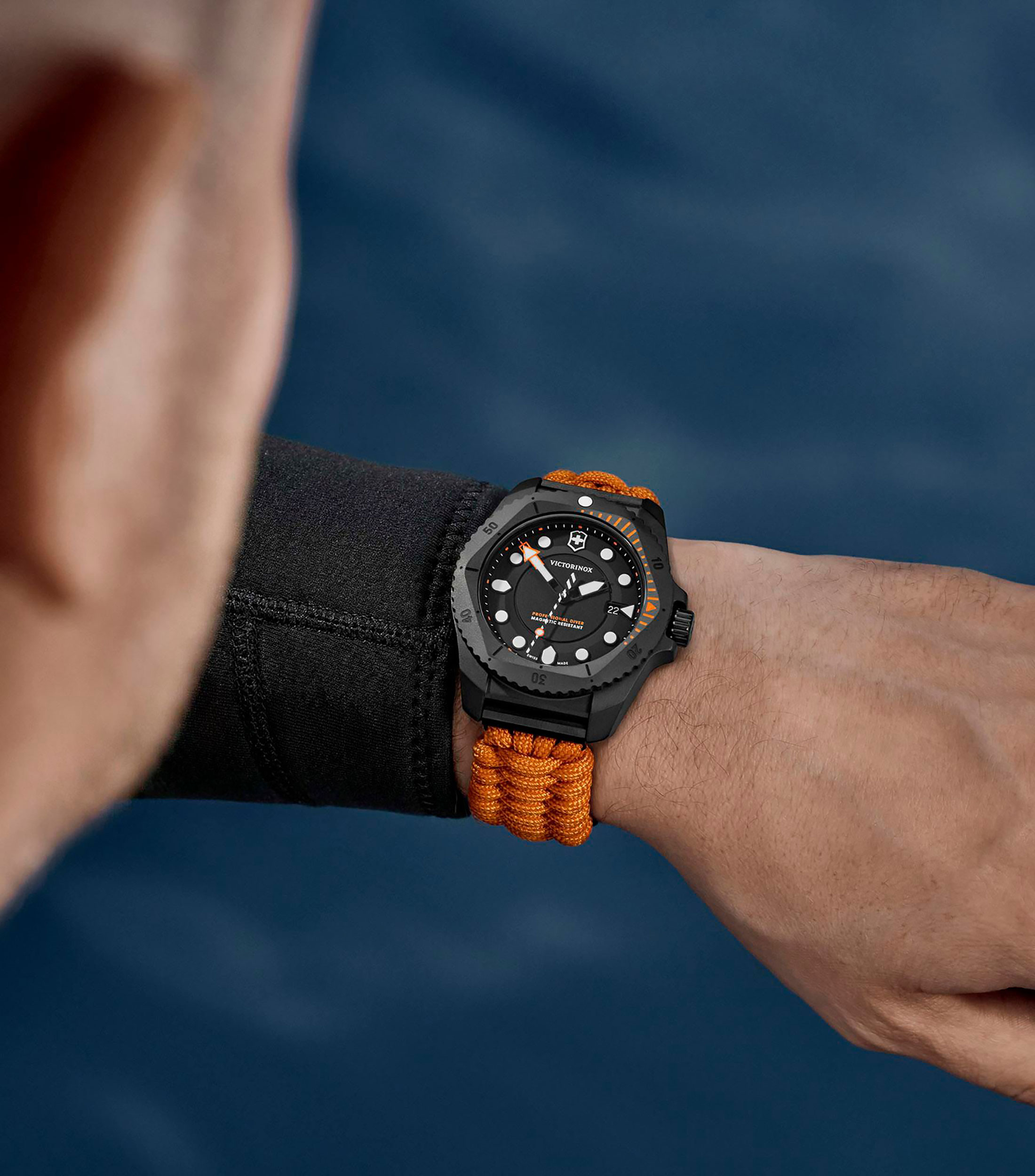 Reloj para Hombre Dive Pro Deportivo Negro, Naranja
