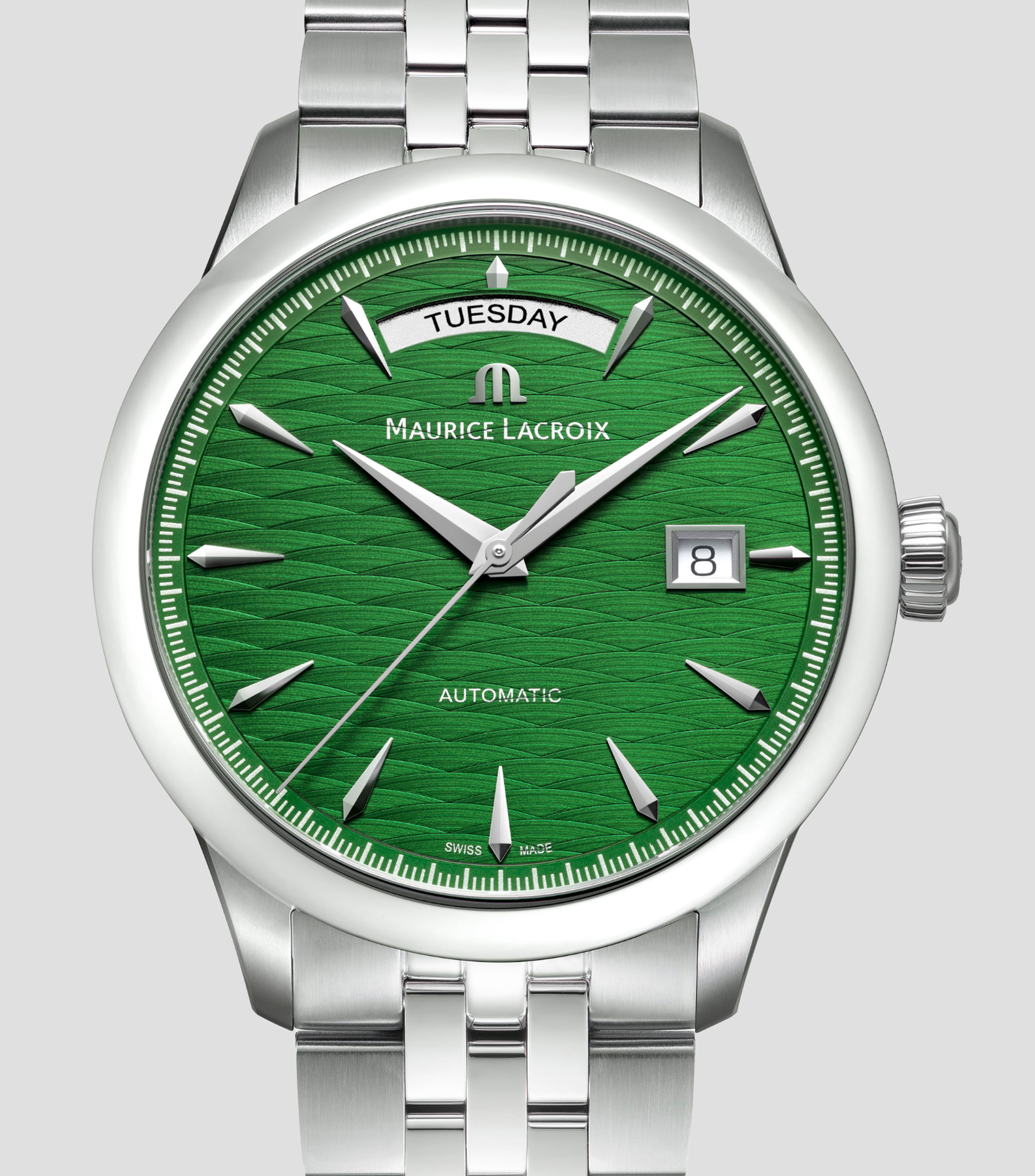 Reloj para Hombre 1975 Automatic Day Date edición limitada casual, plateado