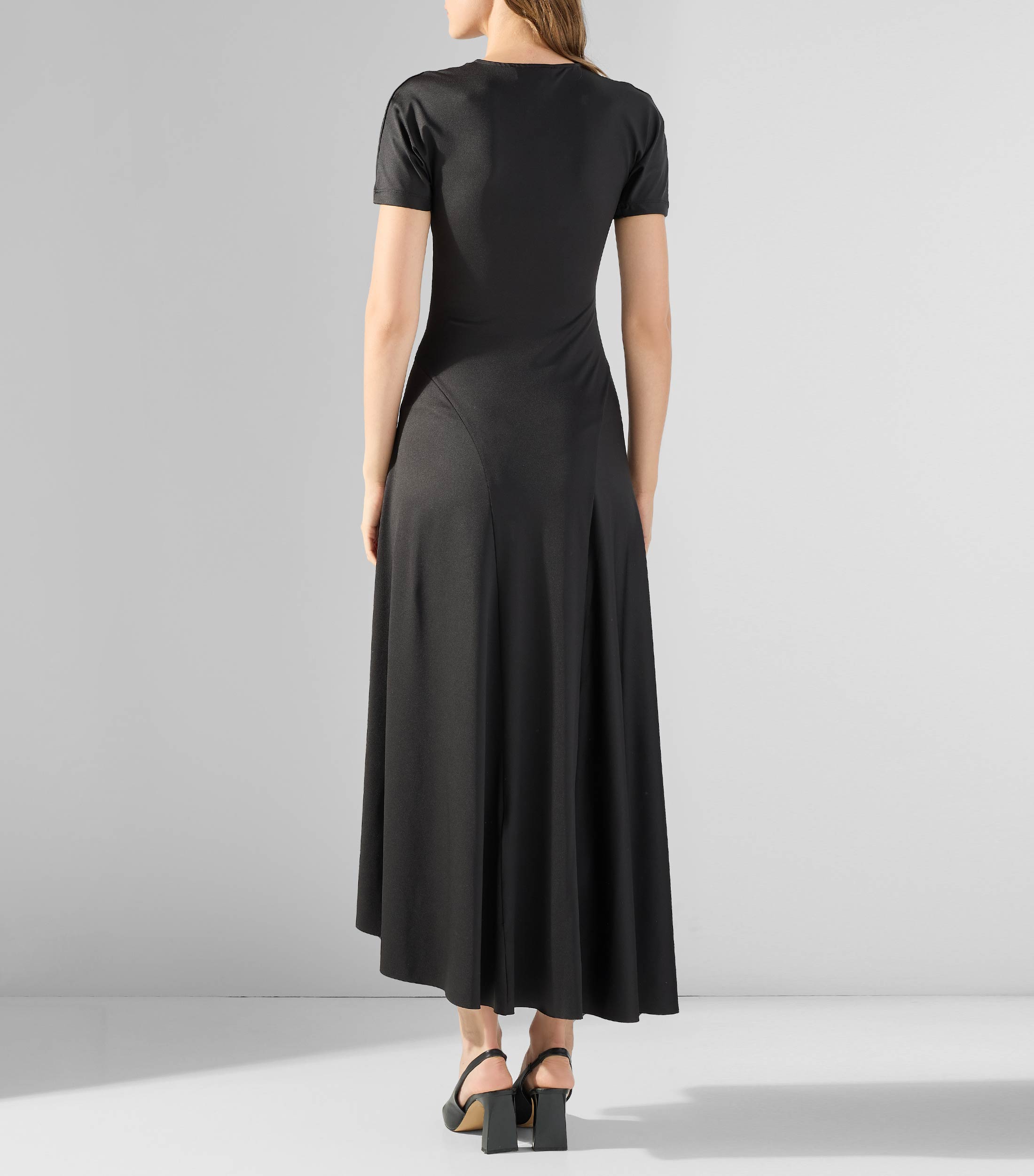 Vestido largo liso Mujer