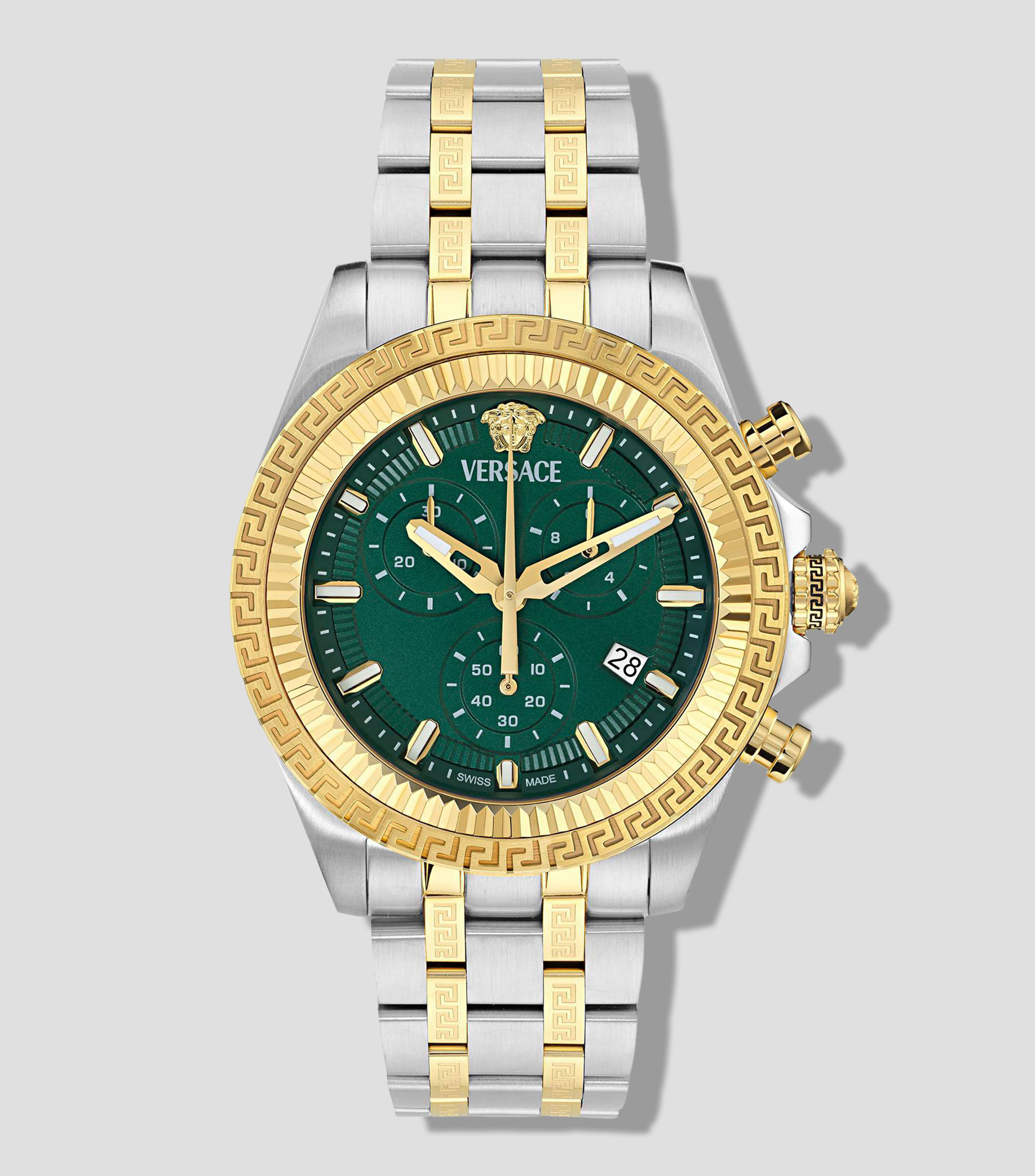 Reloj para Hombre Fornax Casual Verde, Dorado