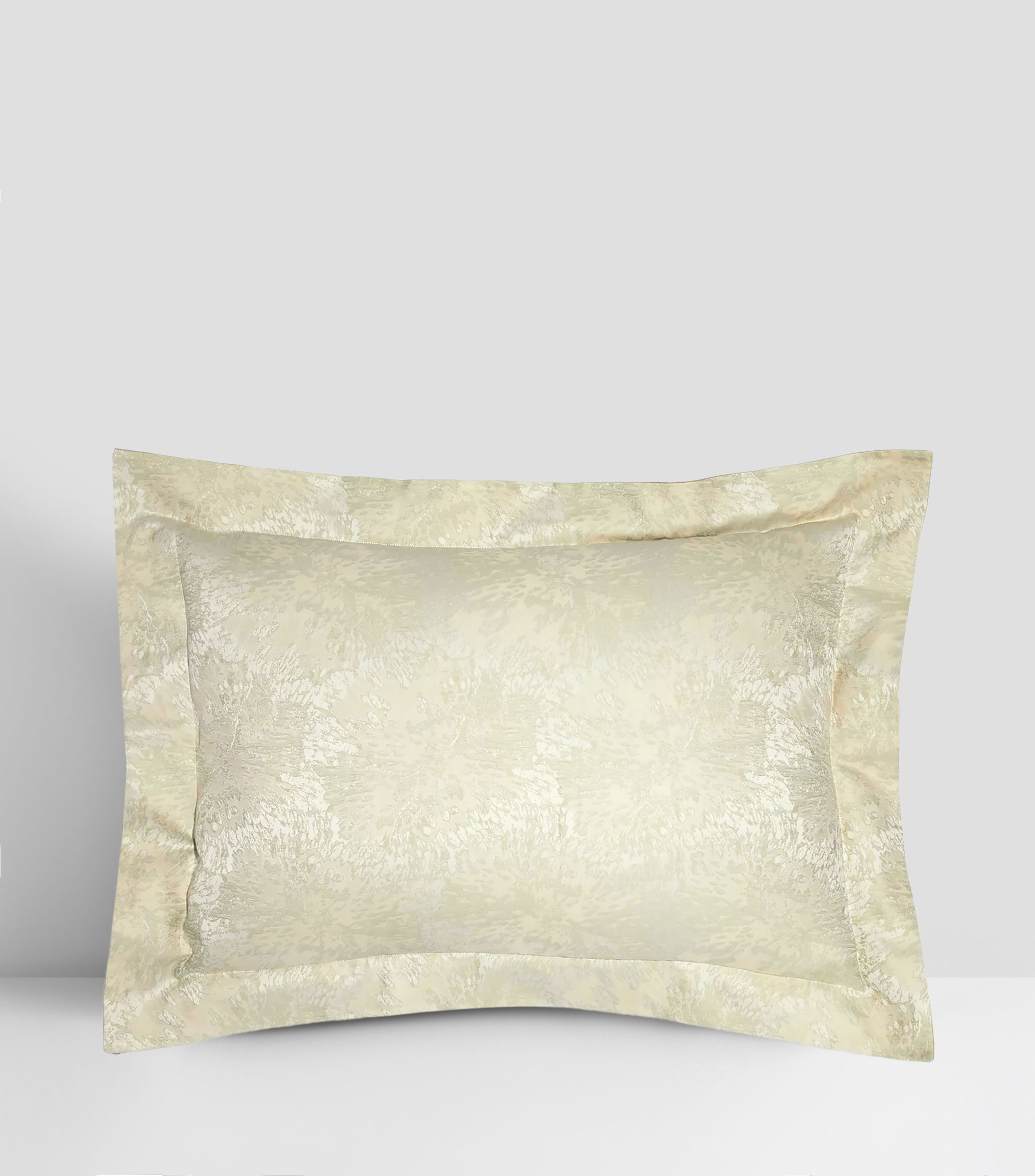 Funda para almohada estándar en algodón Sahara Flower Arredo arena