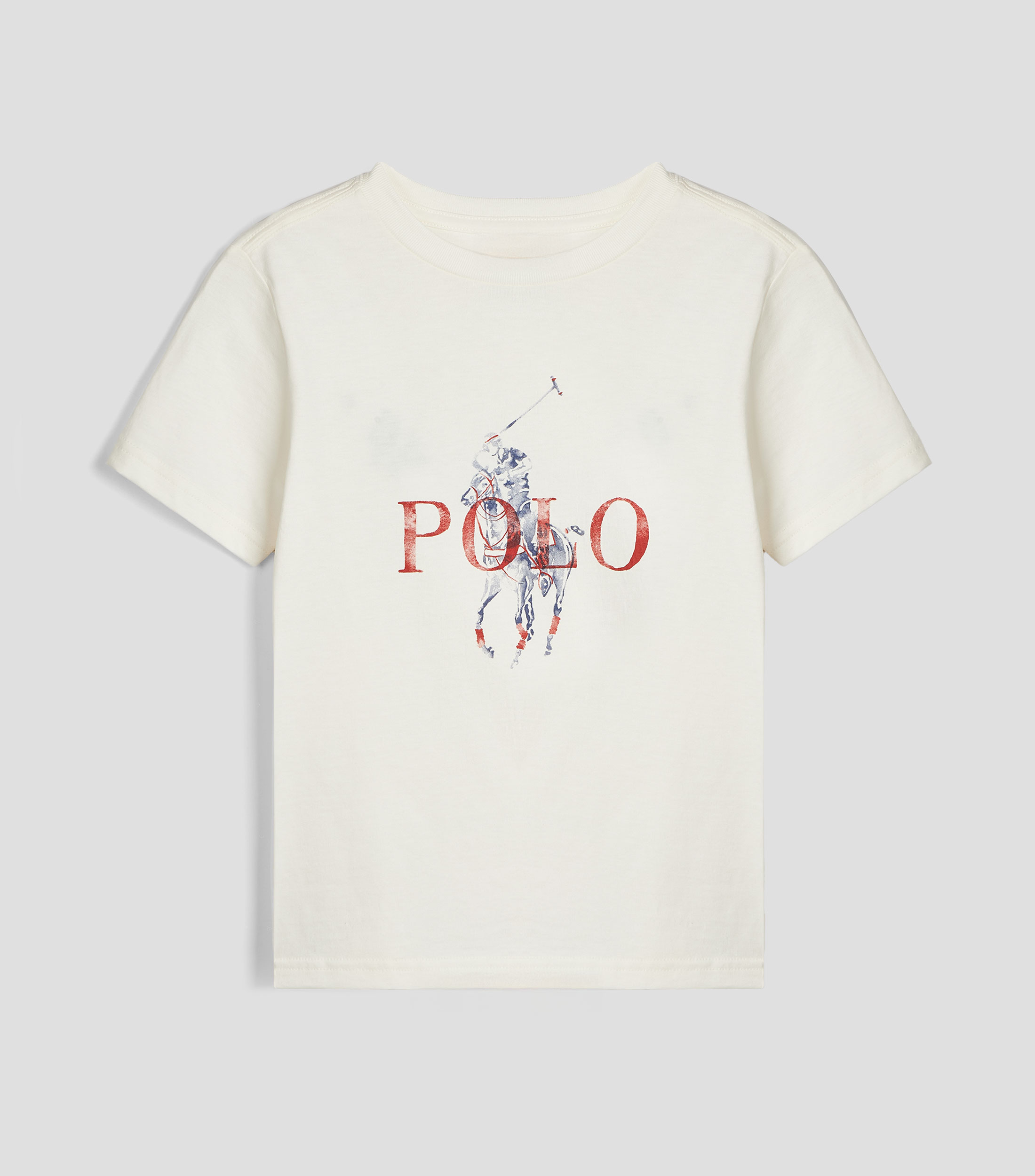 Playera cuello redondo manga corta estampada Niño