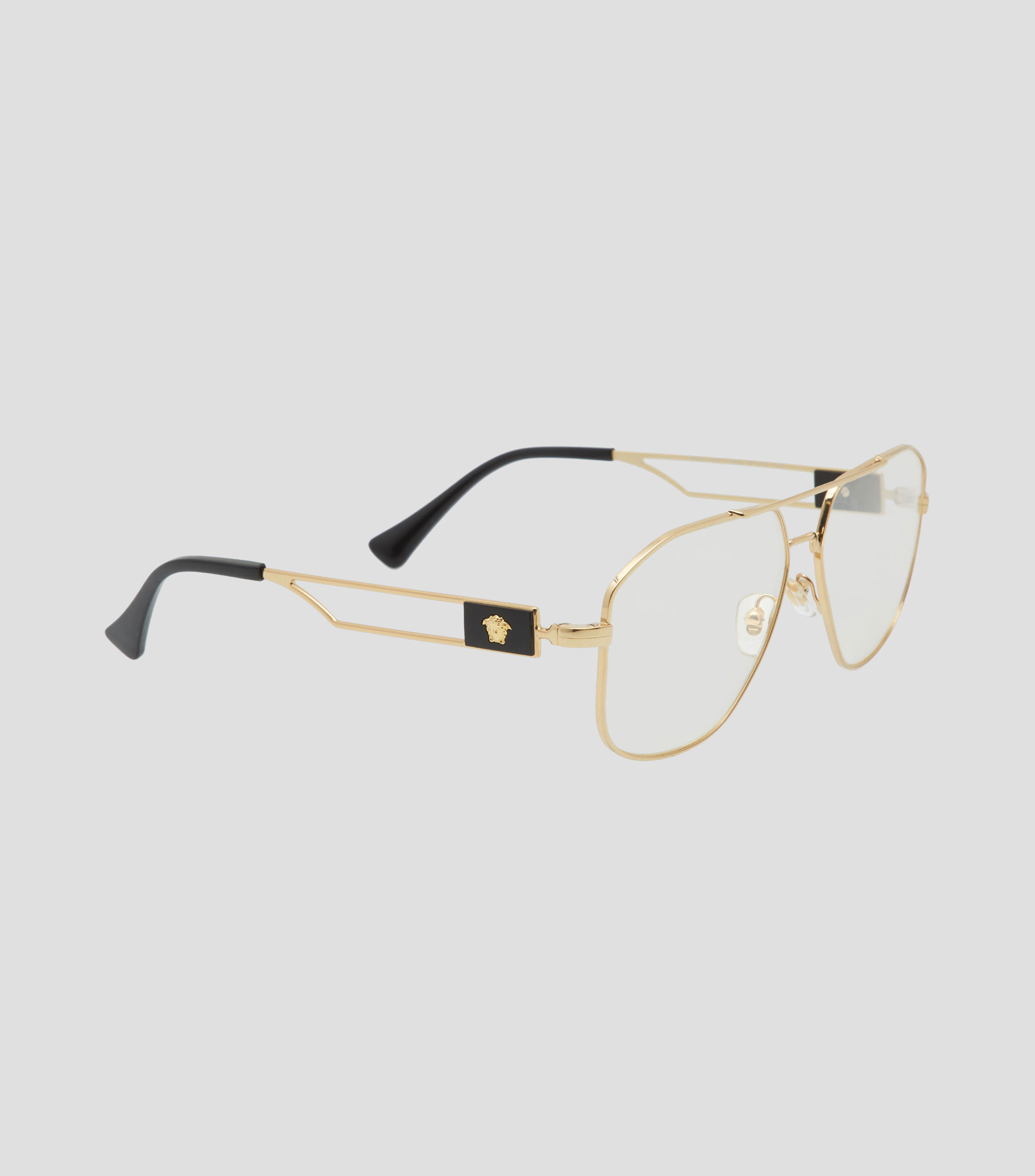 Lentes oftálmicos aviador dorados Hombre