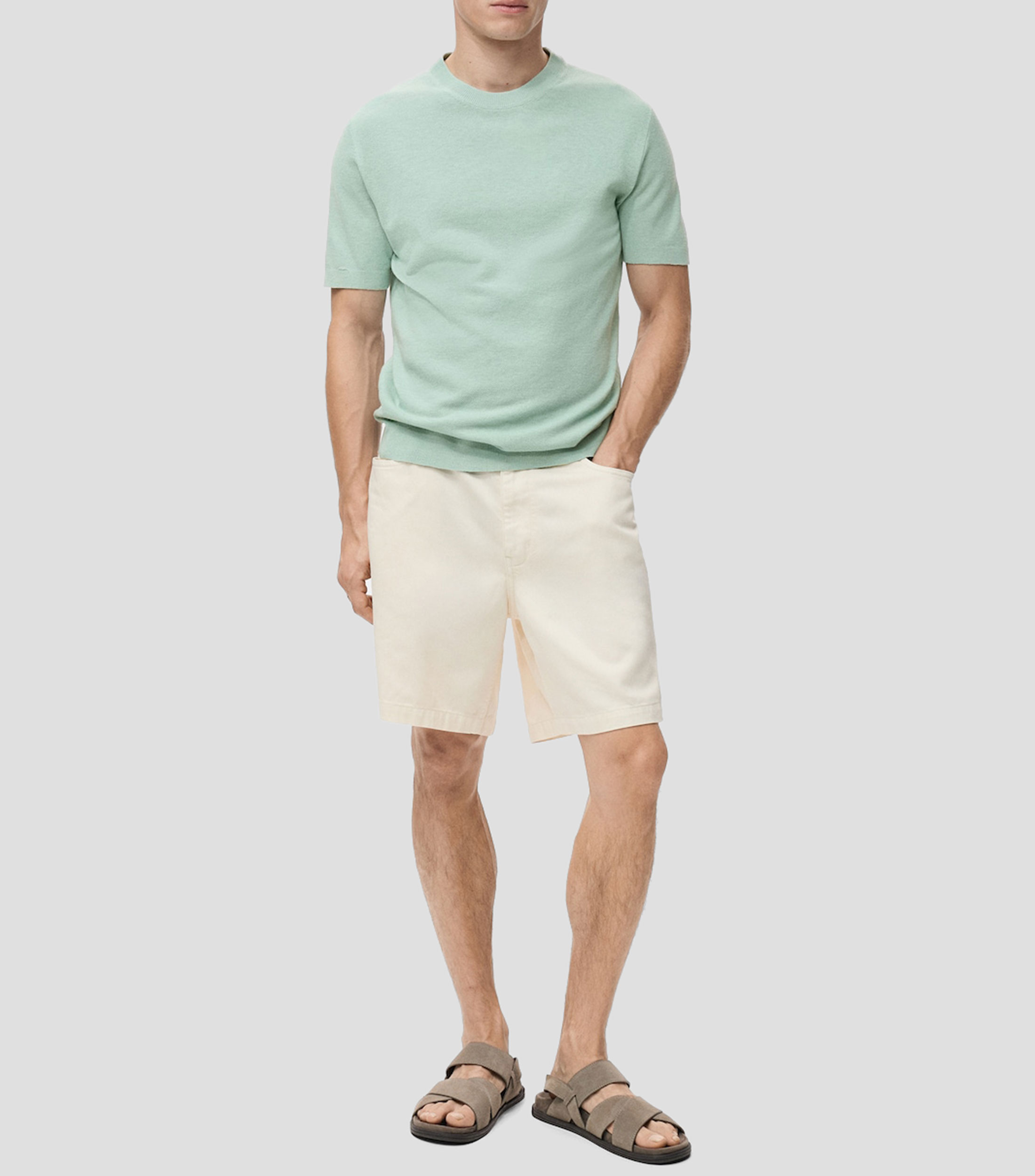 Playera cuello redondo manga corta Hombre