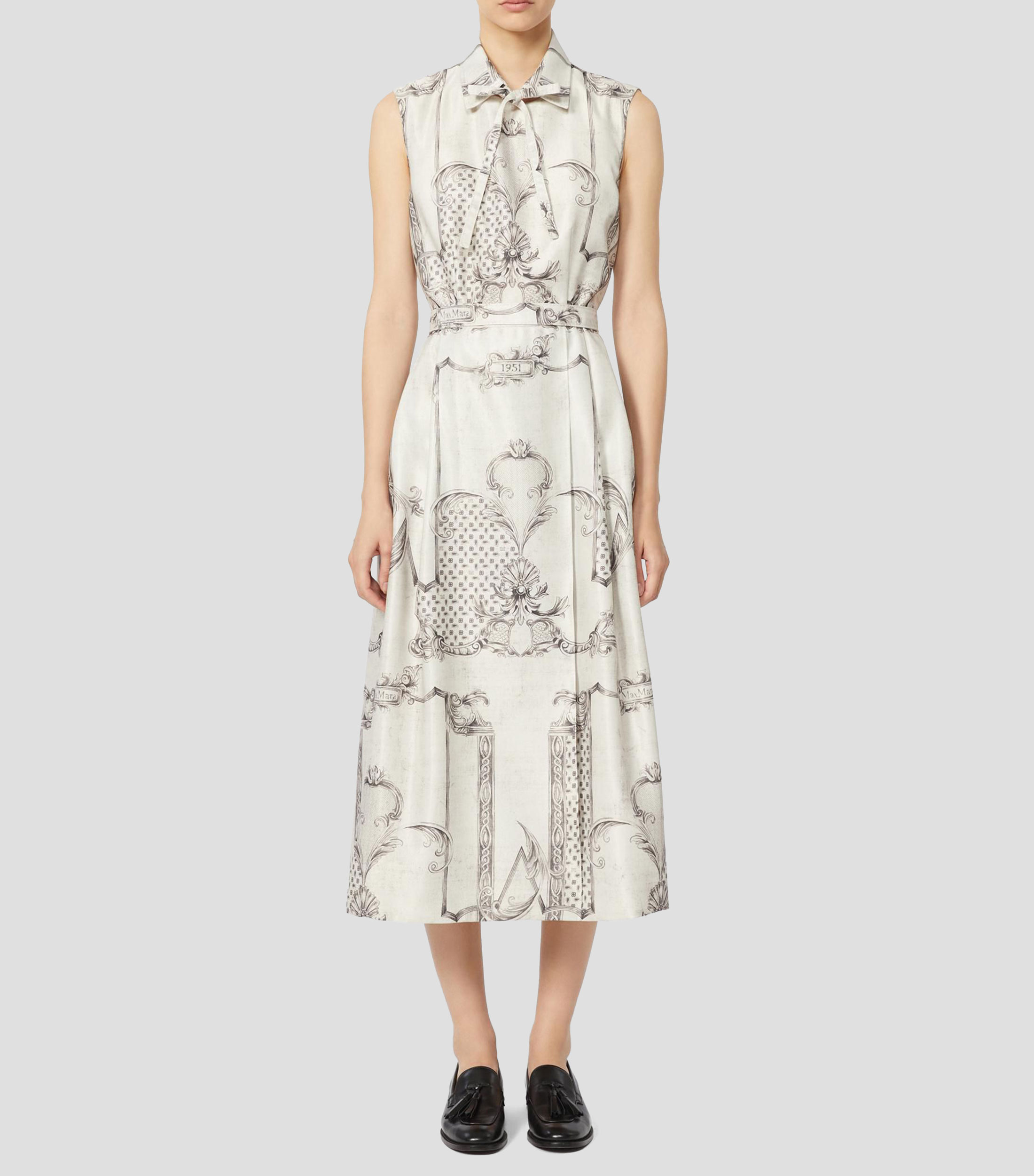 Vestido midi estampado Mujer