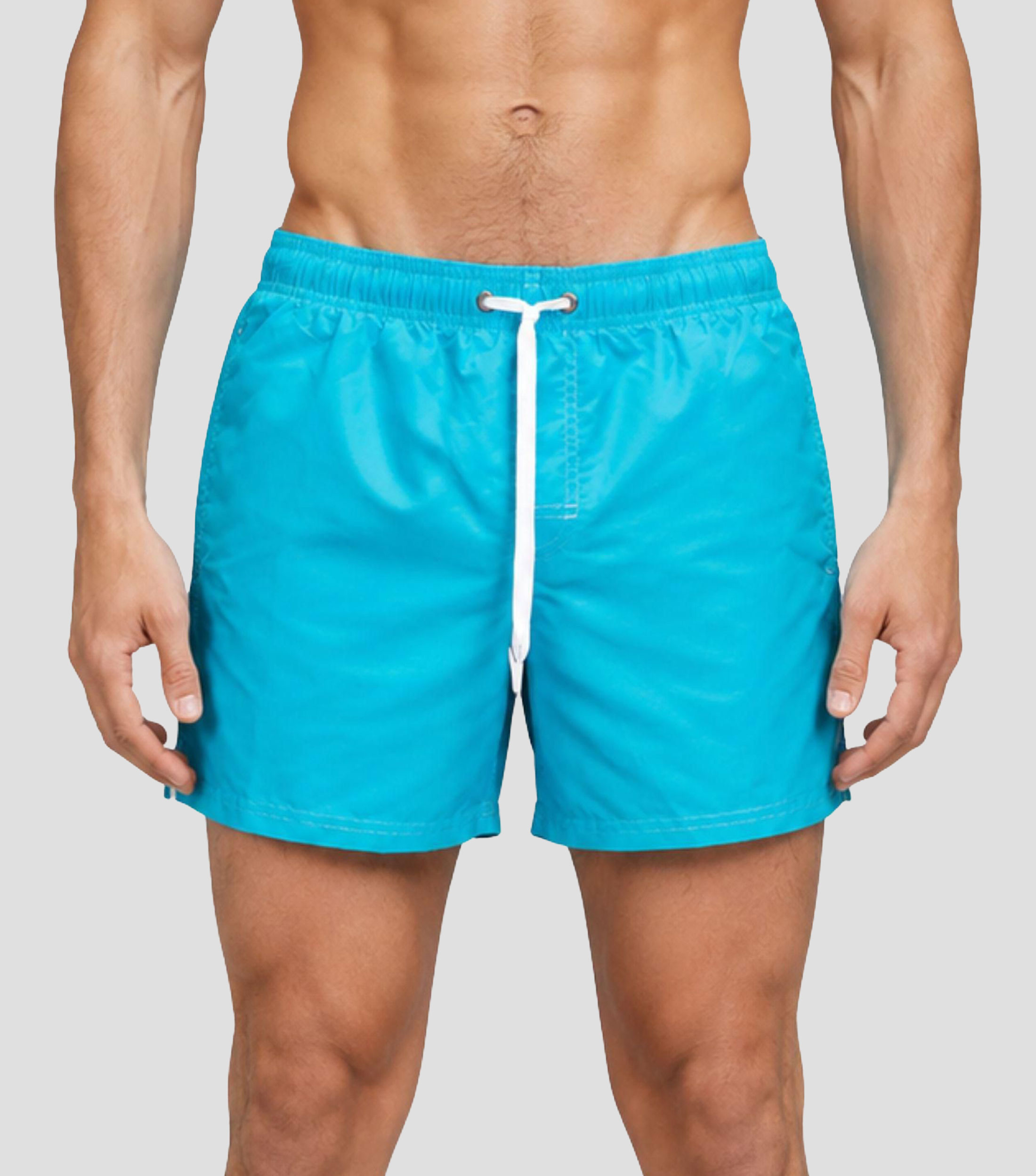 Traje de baño corto liso Hombre
