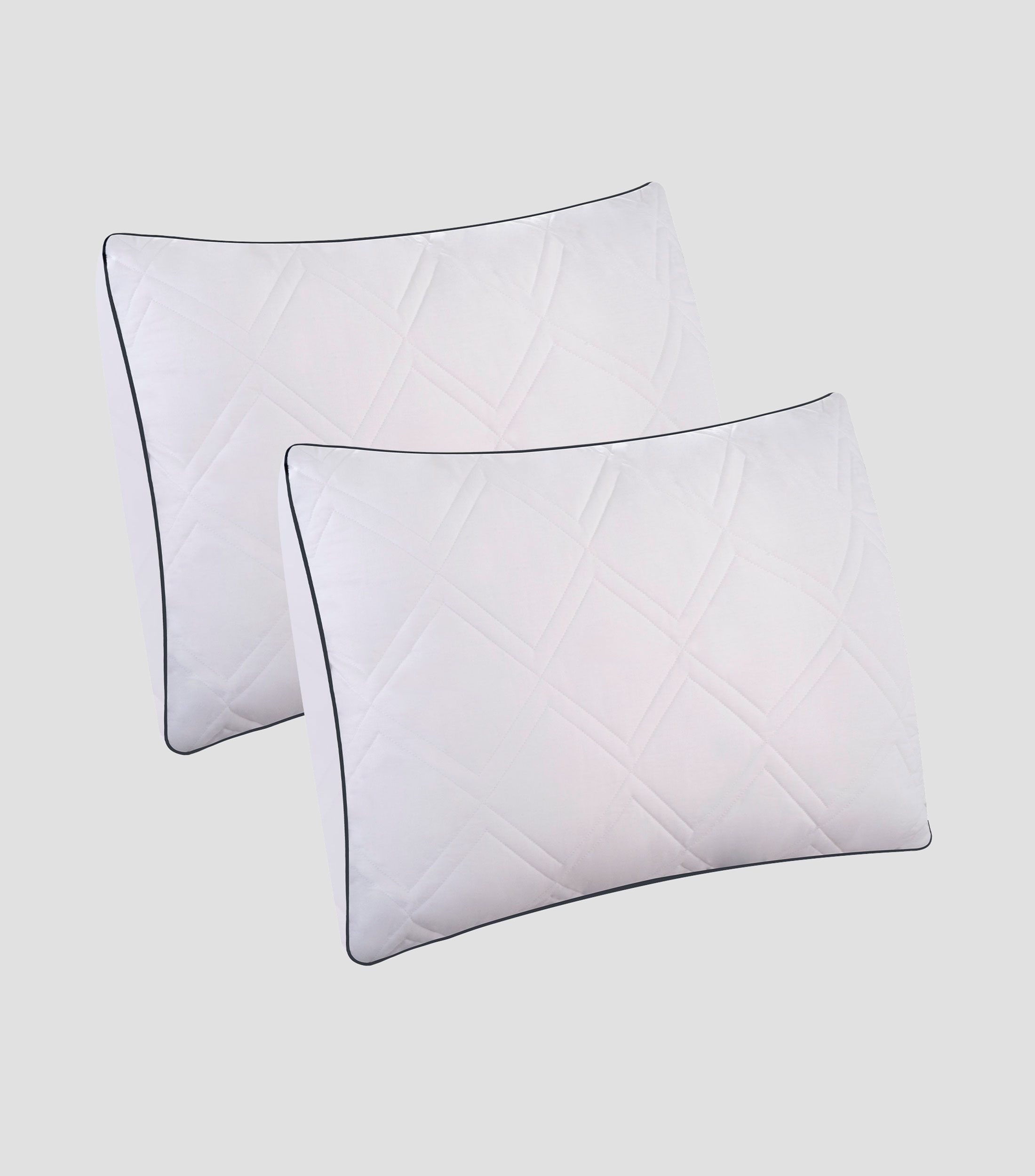 Set 2 Almohadas Estándar Confort Firme Victory Blanco