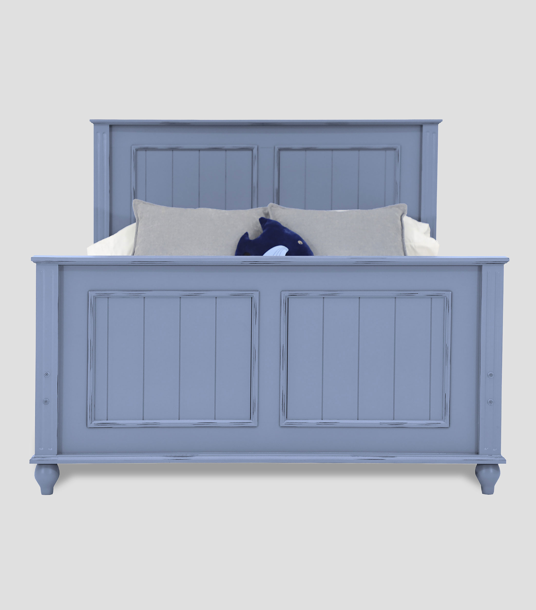 Cama Matrimonial Boston Azul