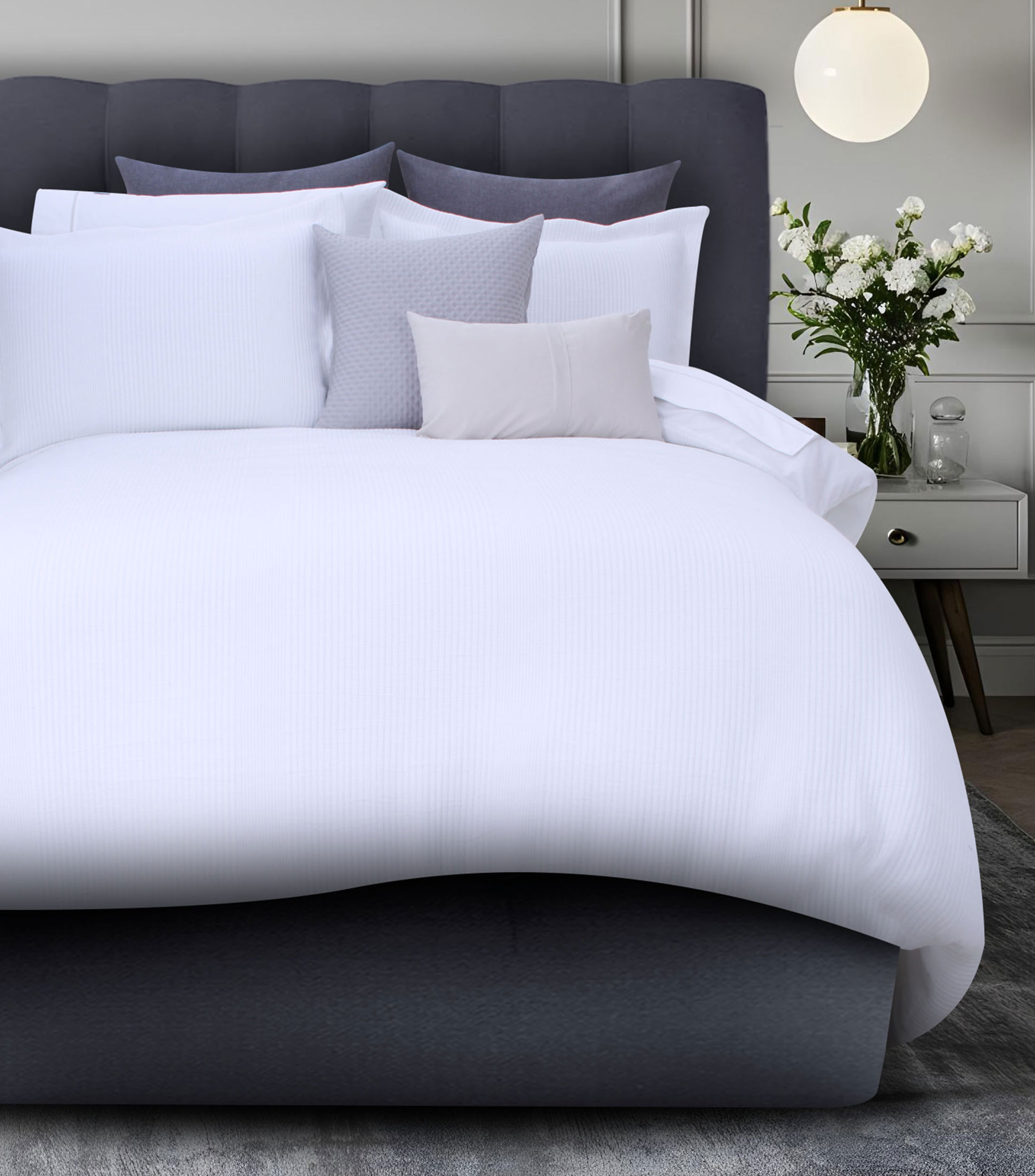 Duvet con Relleno King Size de Algodón Hedda Blanco
