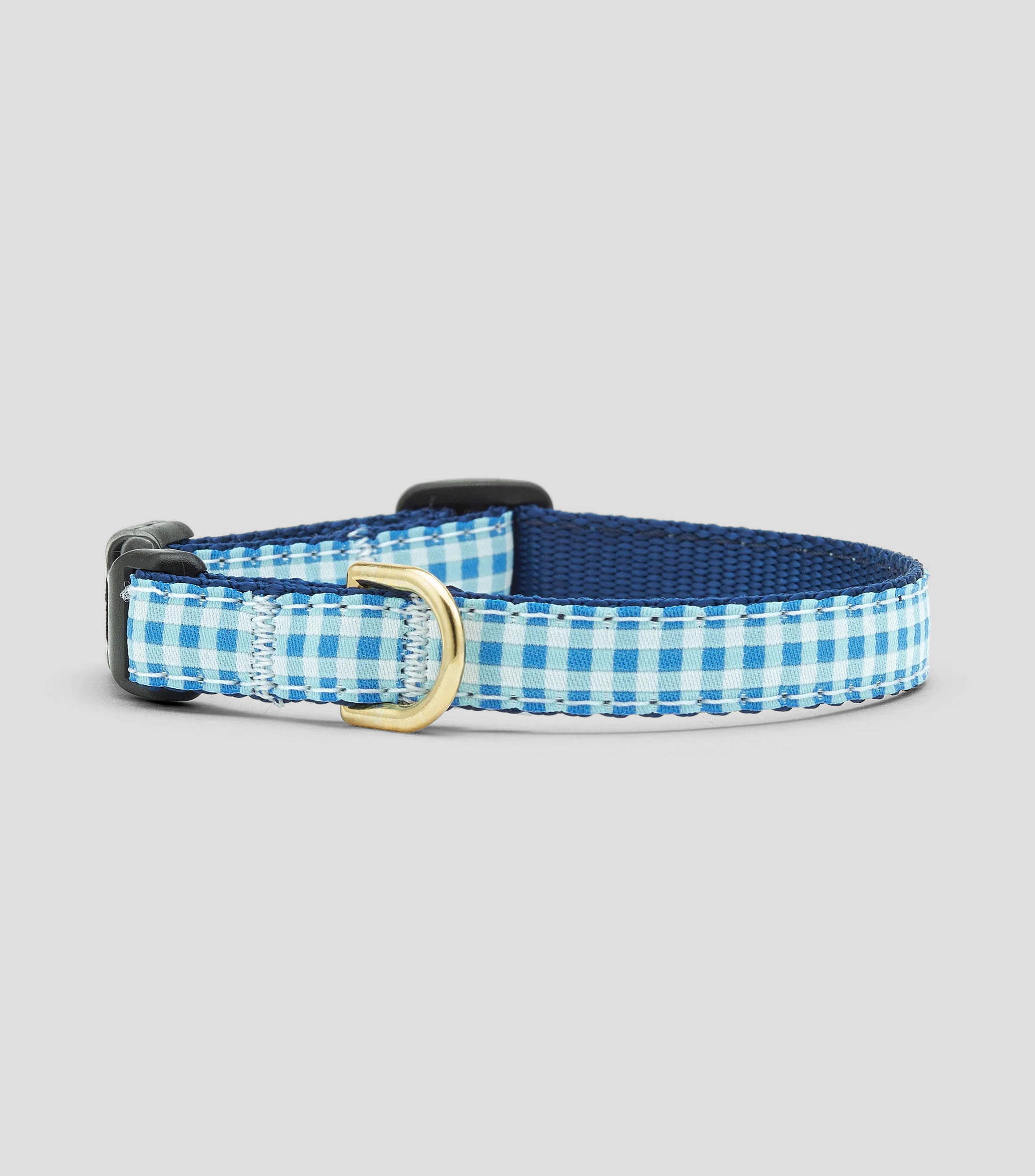 Collar delgado para perro Gingham