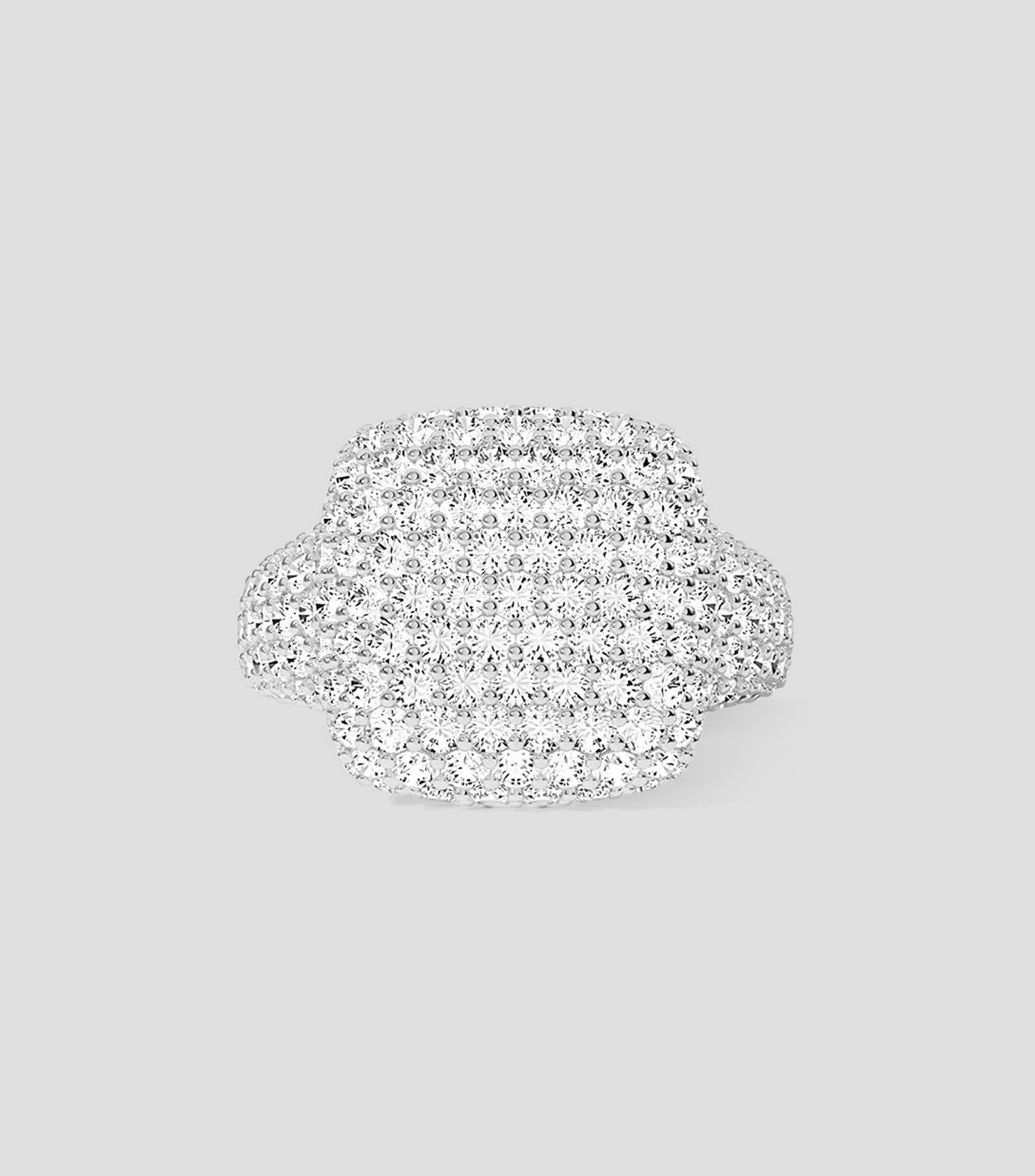 Anillo en plata .925 con incrustación de zirconia Mujer