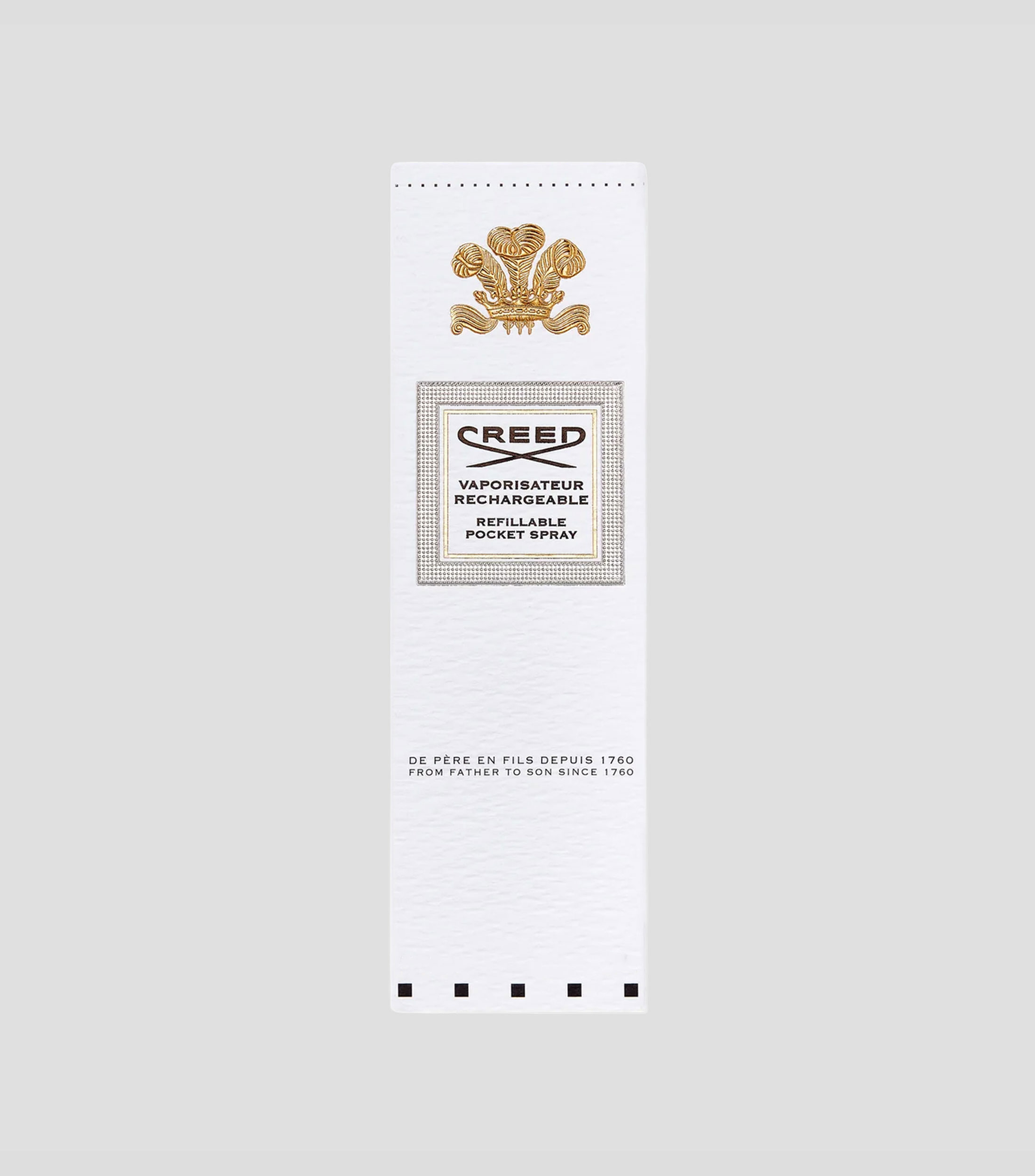 Atomizador de Fragancia Blanco con Dorado, 50 ml