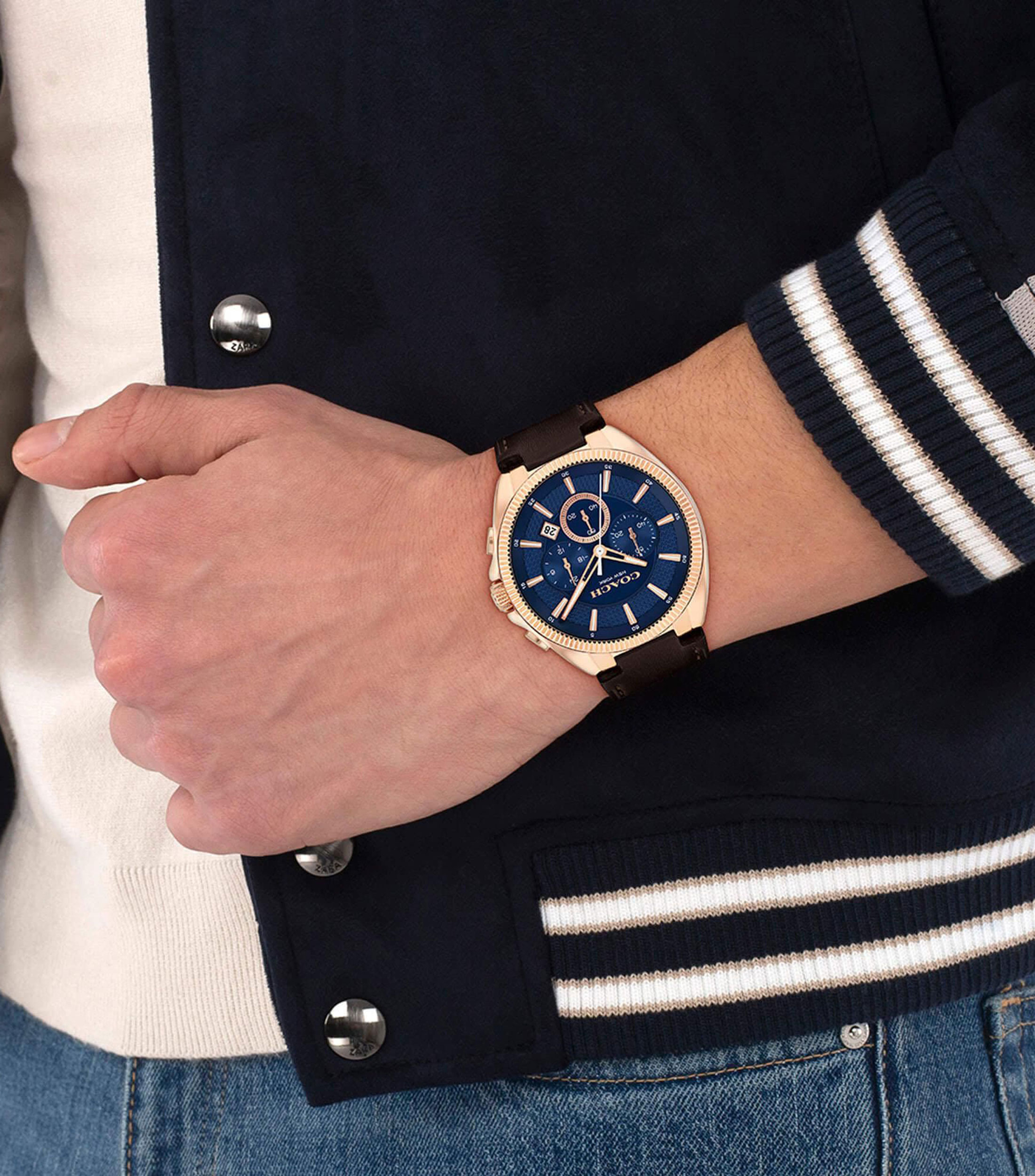 Reloj para hombre Coach Jackson Deportivo, Oro rosado