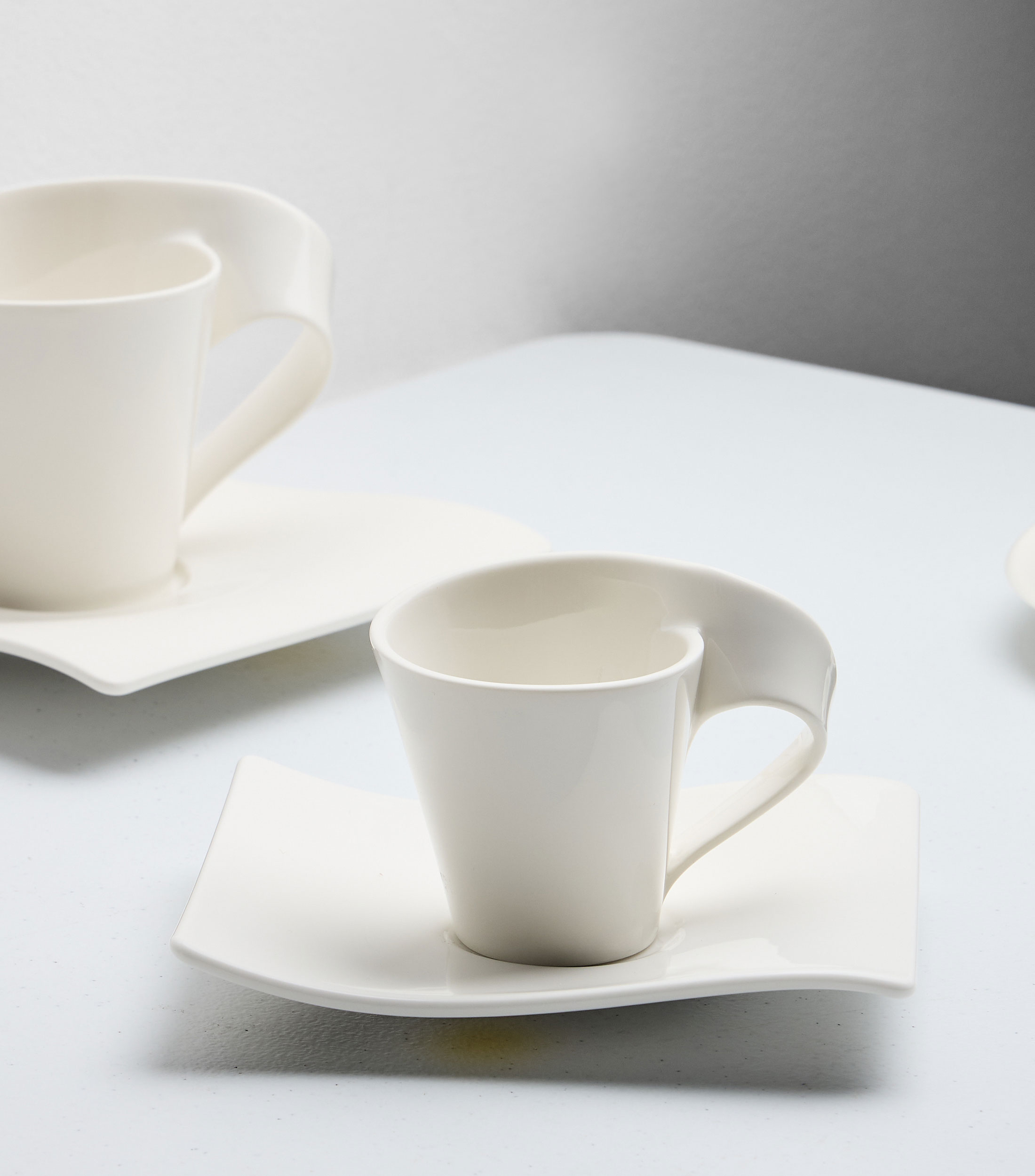 Taza para Cafe Espresso New Wave blanca