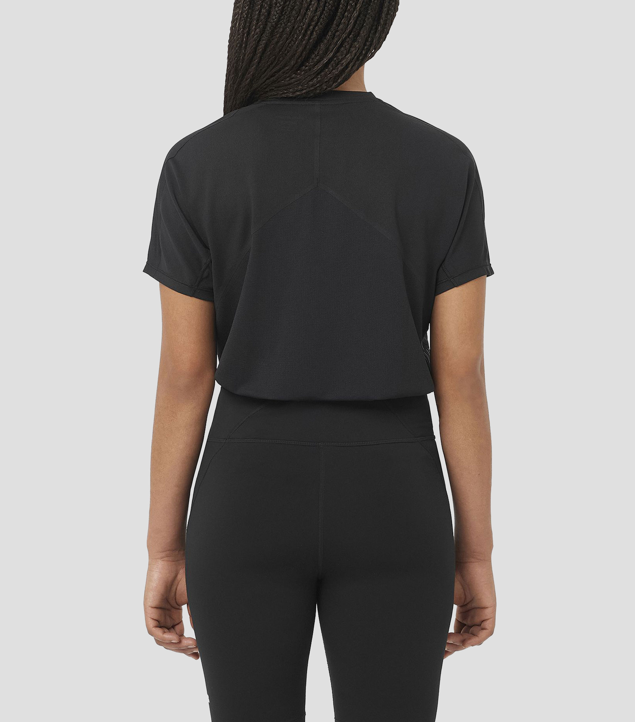 Playera para correr Sense Aero Graphic cuello redondo manga corta lisa Mujer