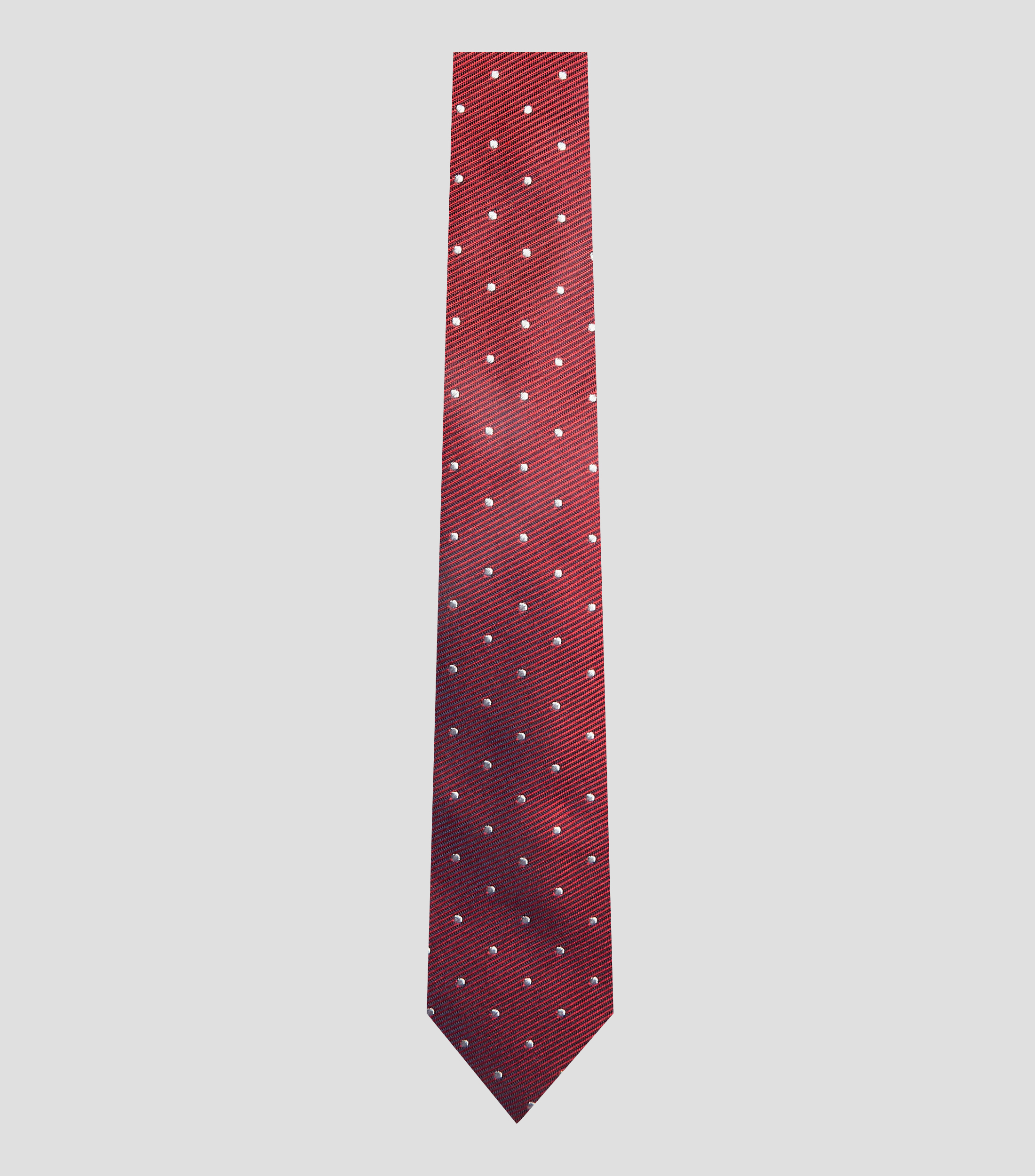 Corbata ancha de seda estampado con puntos