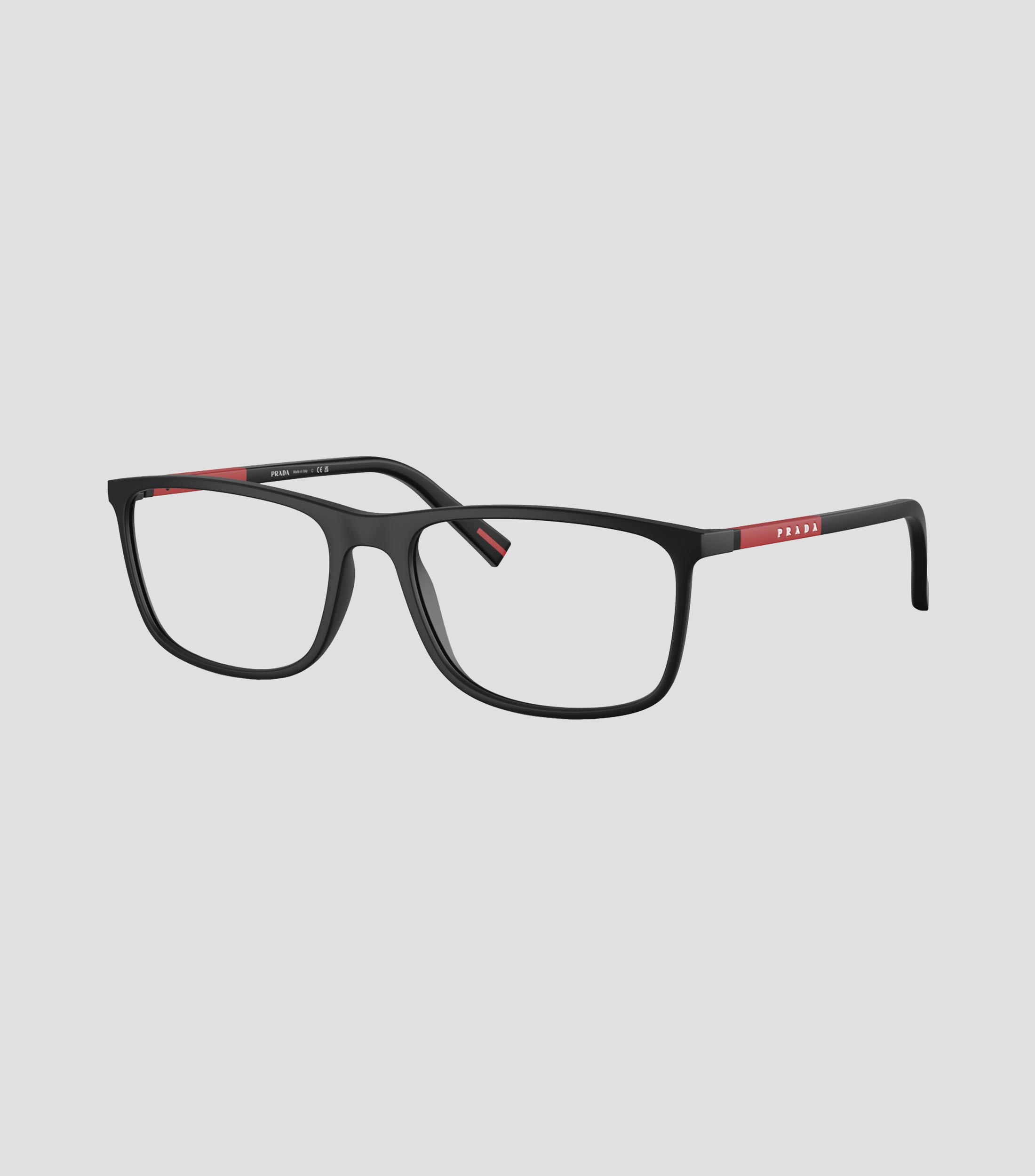 Lentes oftálmicos rectangulares negro Hombre