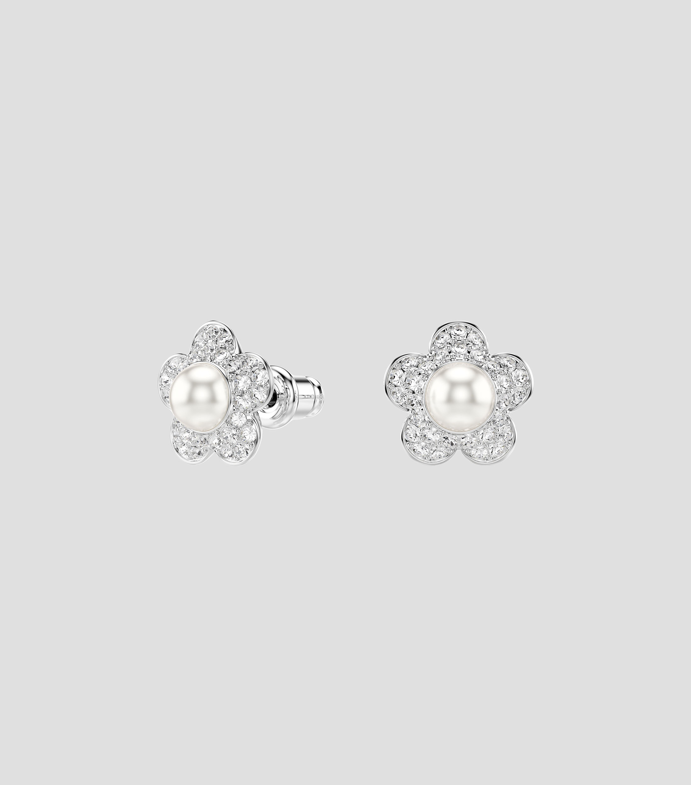 Aretes Ariana Grande x Swarovski flor con perla de cristal Capsule Mujer
