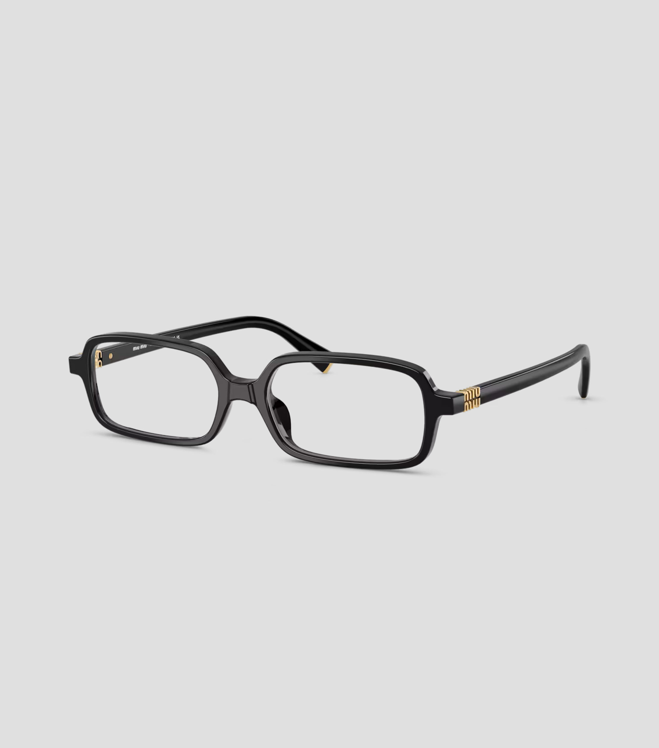 Lentes oftálmicos rectangulares negros Unisex