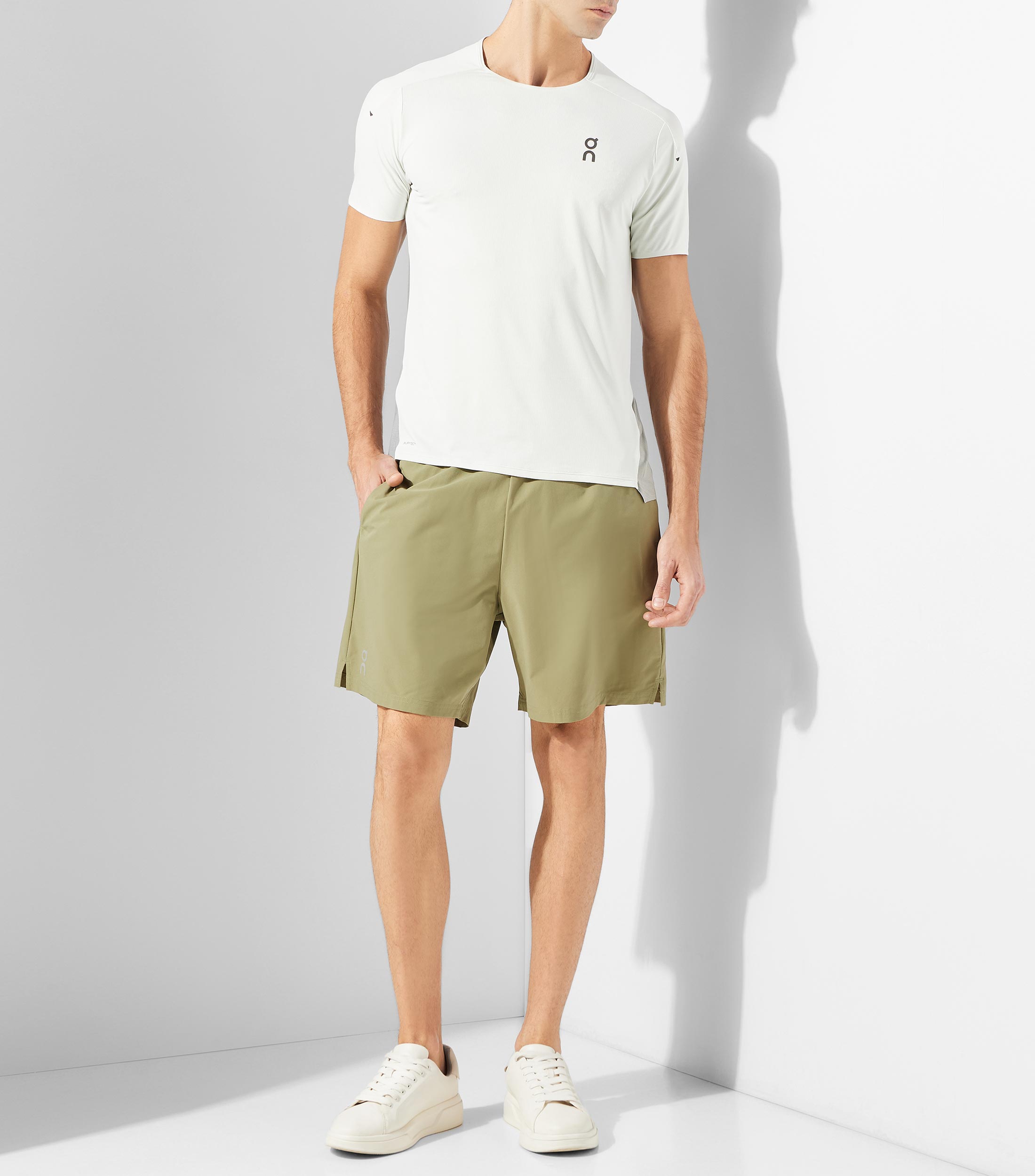 Short de entrenamiento liso Hombre