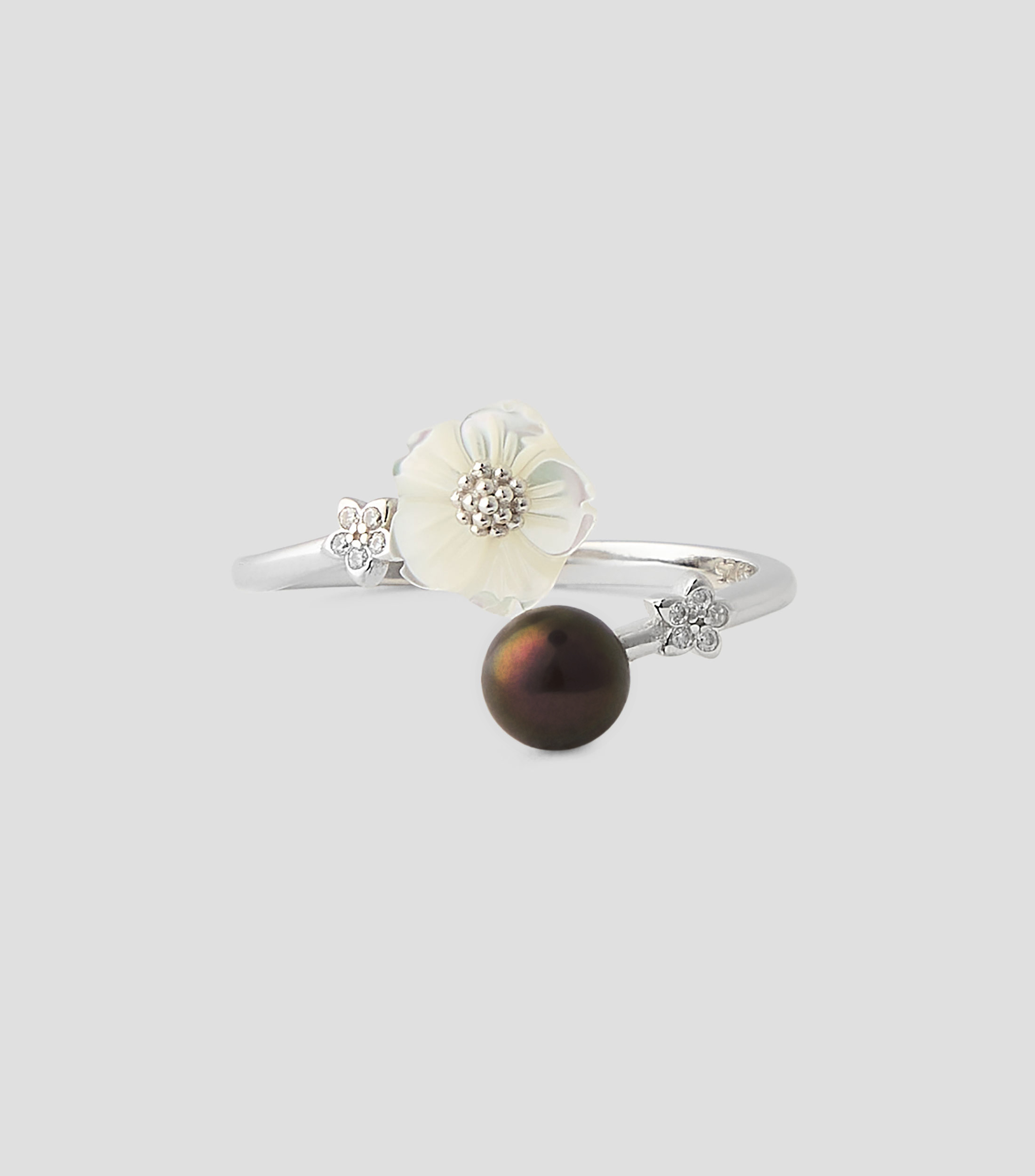 Anillo con perla Mujer