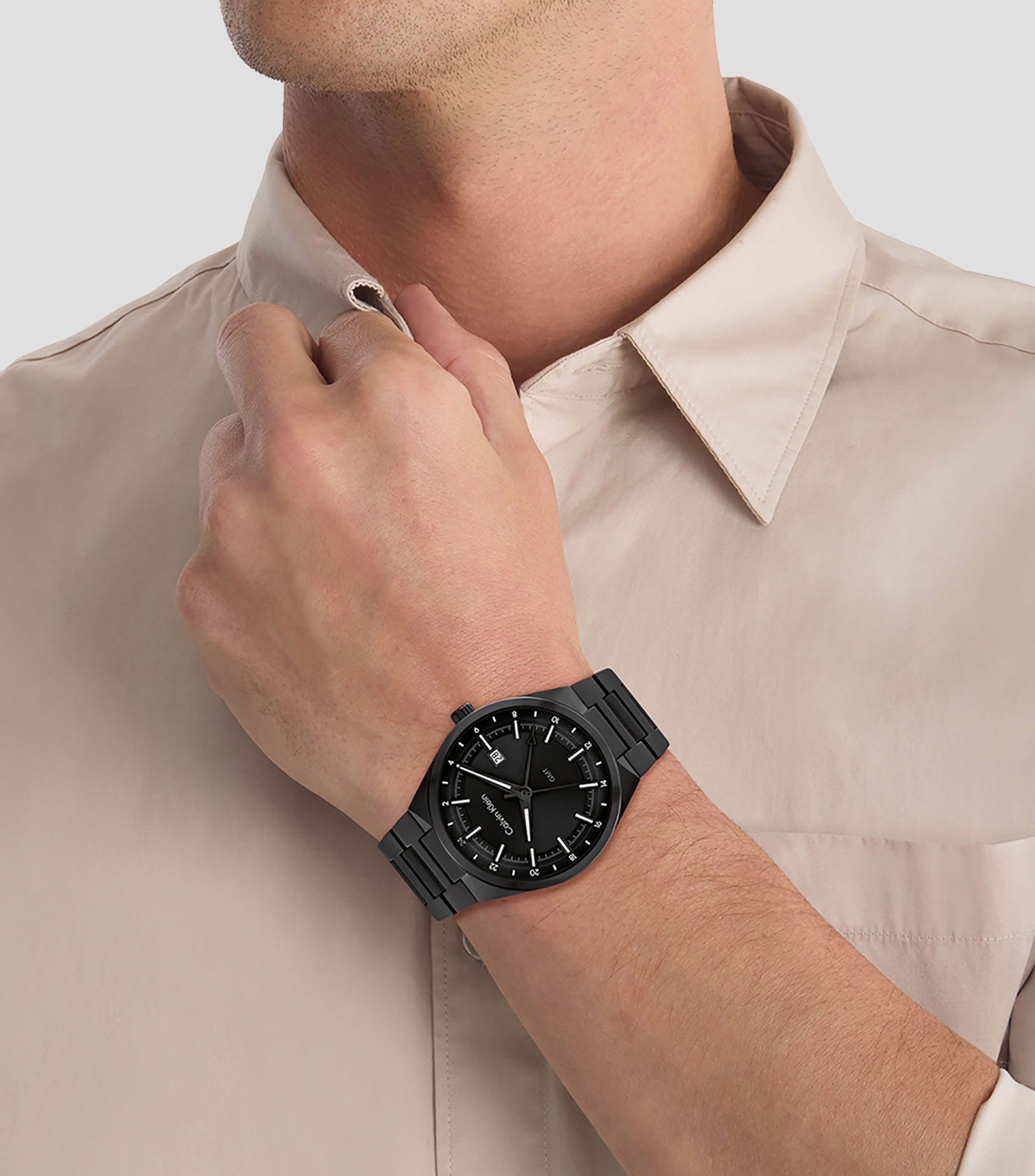 Reloj para Hombre Distinguish Casual, Negro
