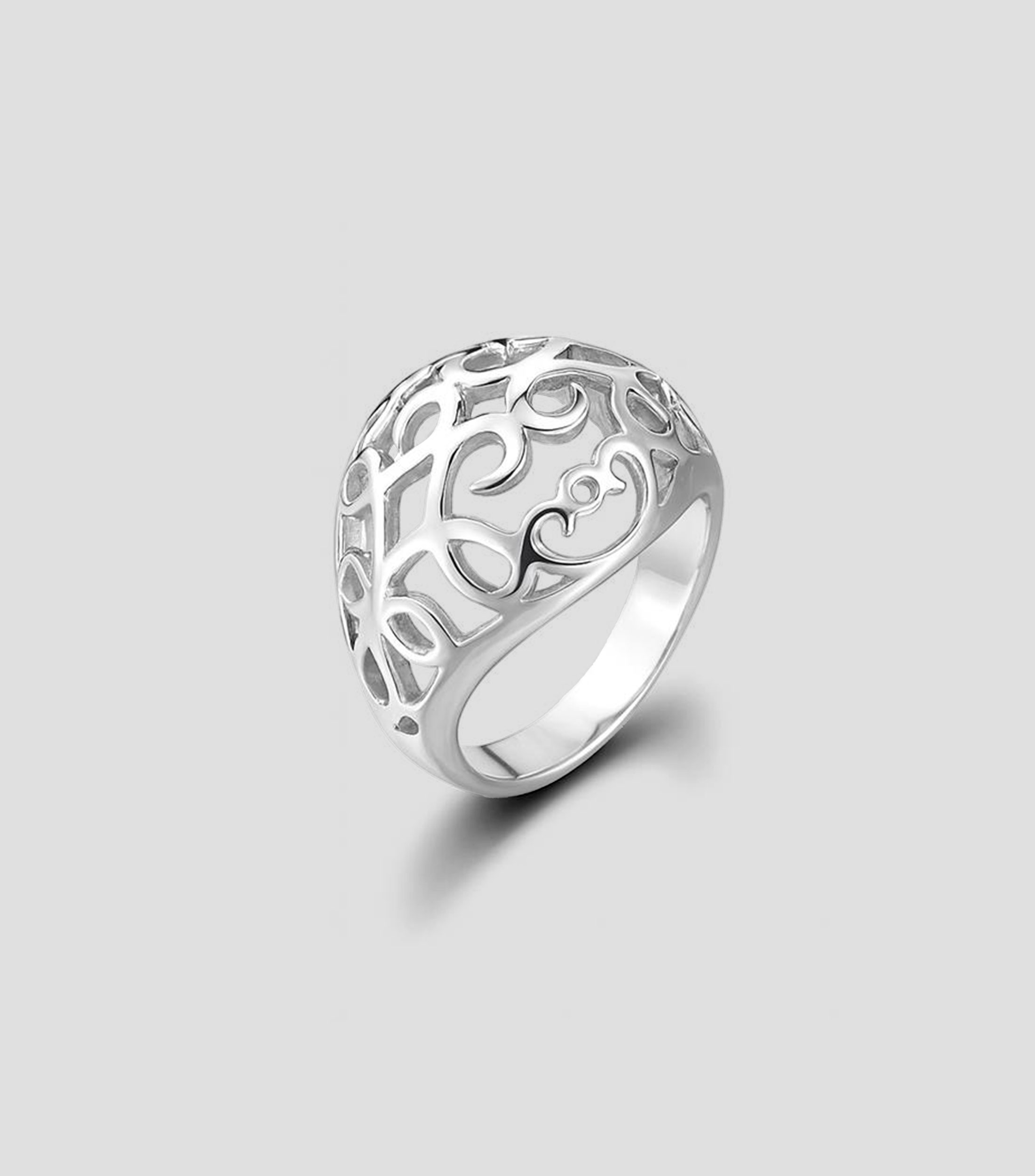 Anillo en plata Símbolo Real Mujer