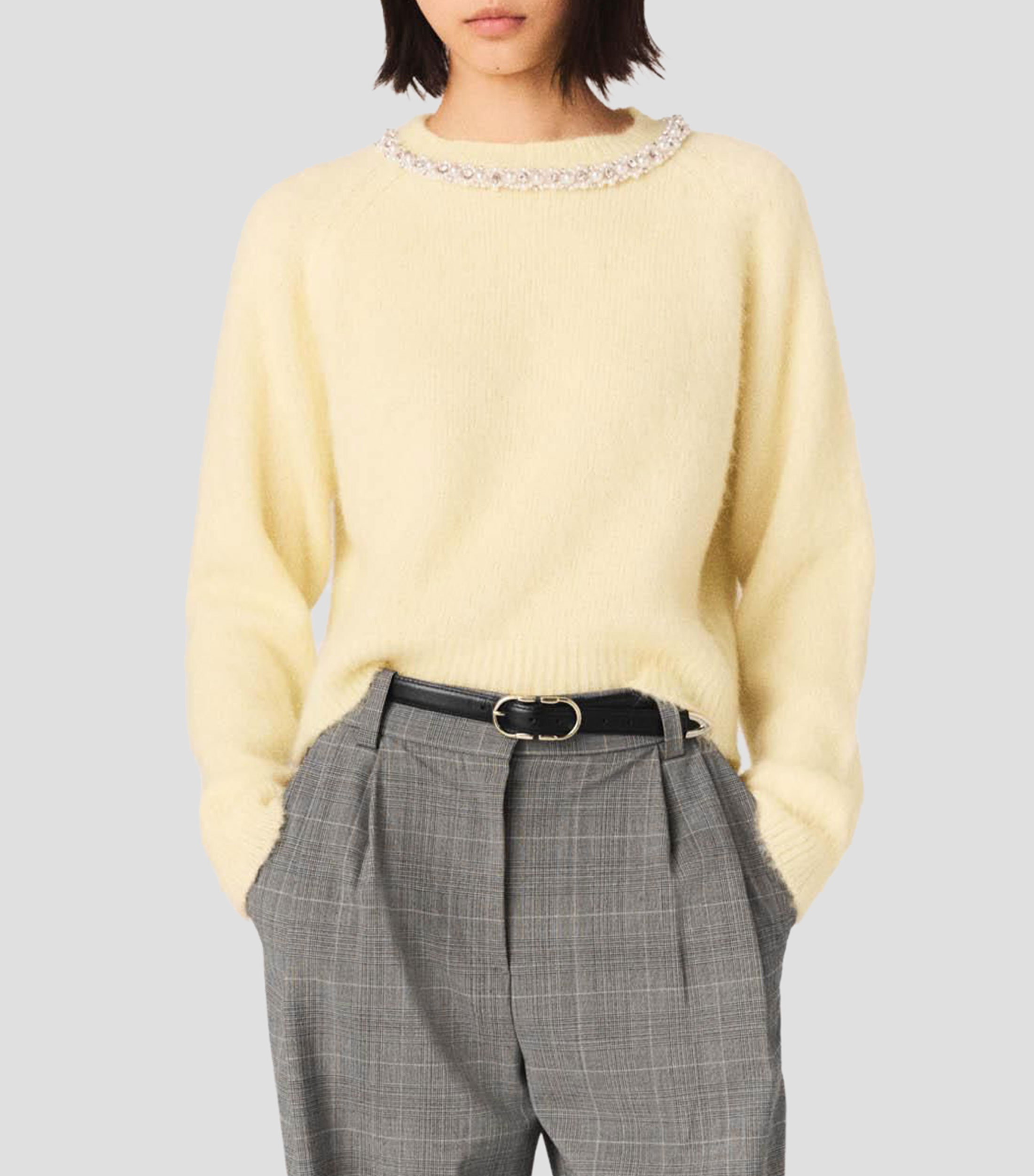 Suéter cuello redondo Mujer