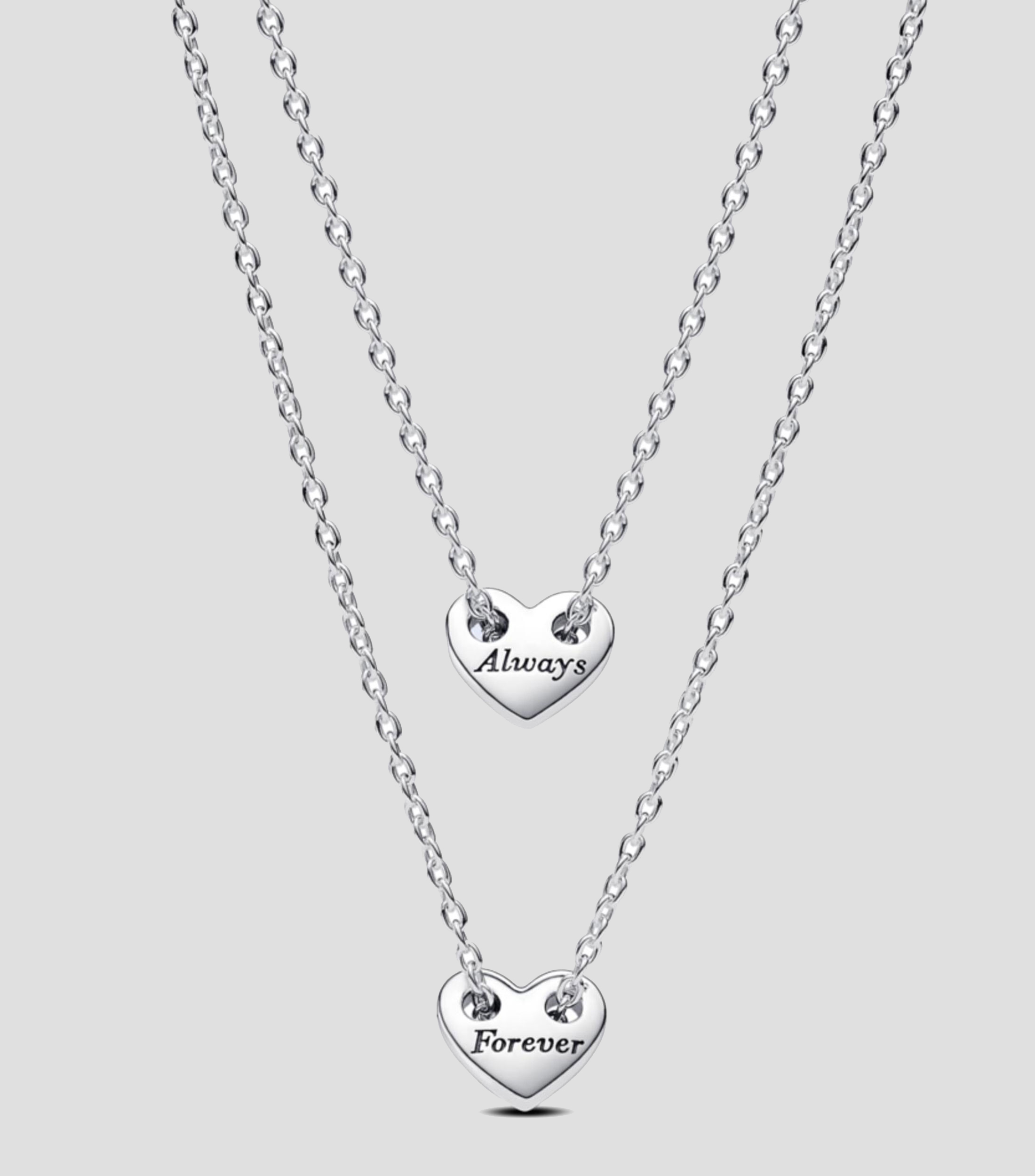 Collar divisible Foreveralways Heart en plata .925 Mujer