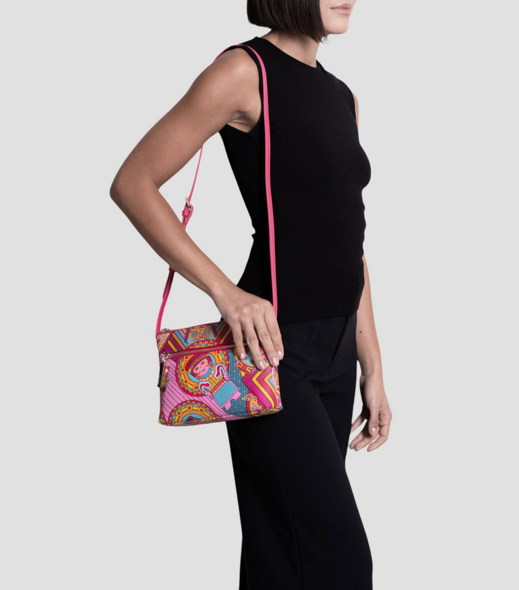 Bolsa Crossbody Caritas Sonrientes de Veracruz Mujer