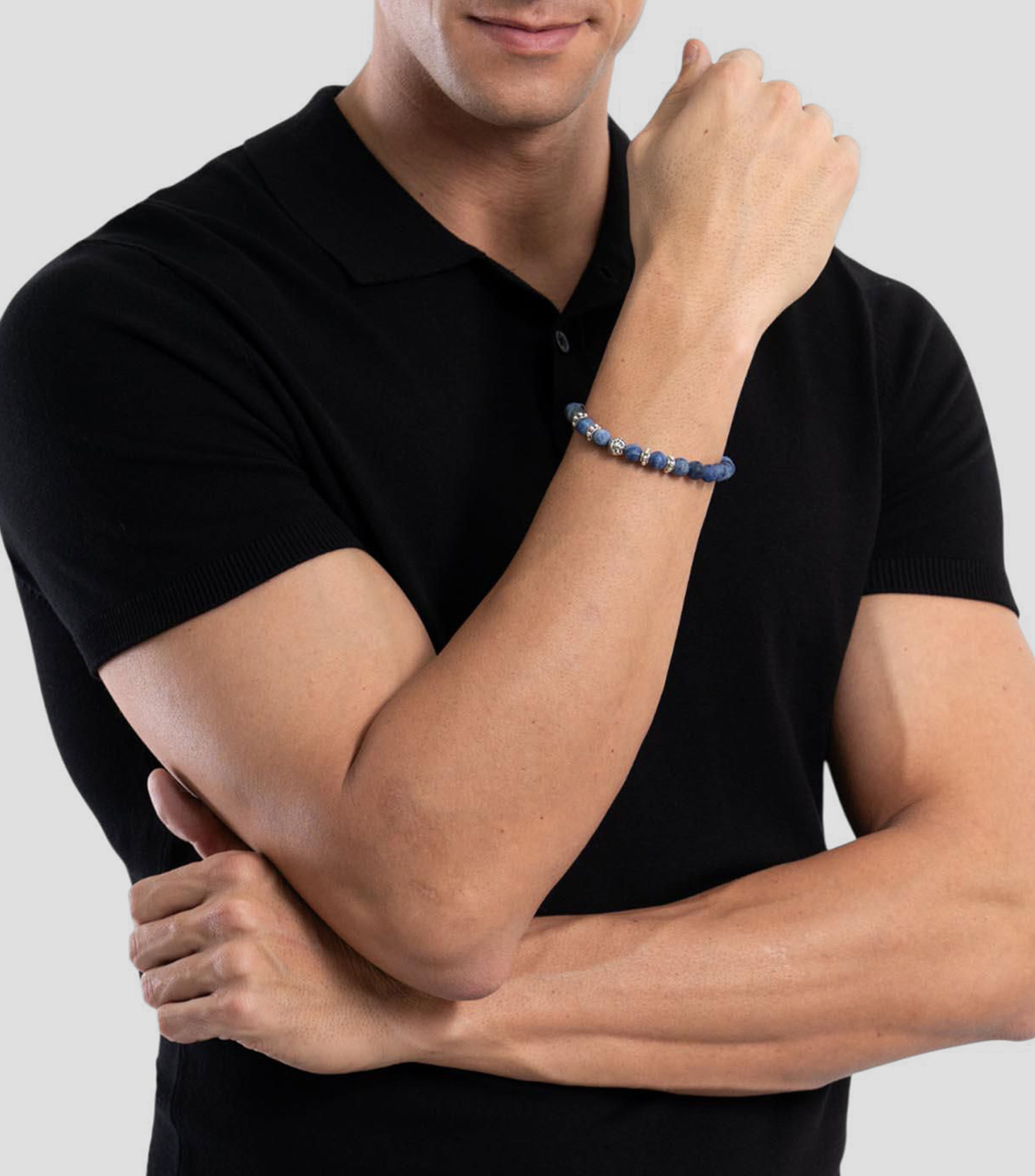 Brazalete con piedras Hombre