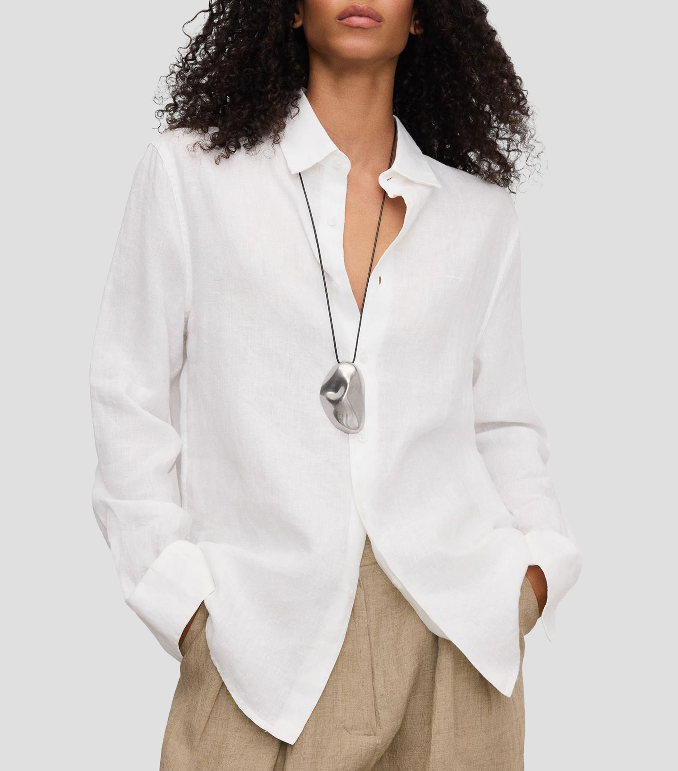 Collar con dije irregular Mujer