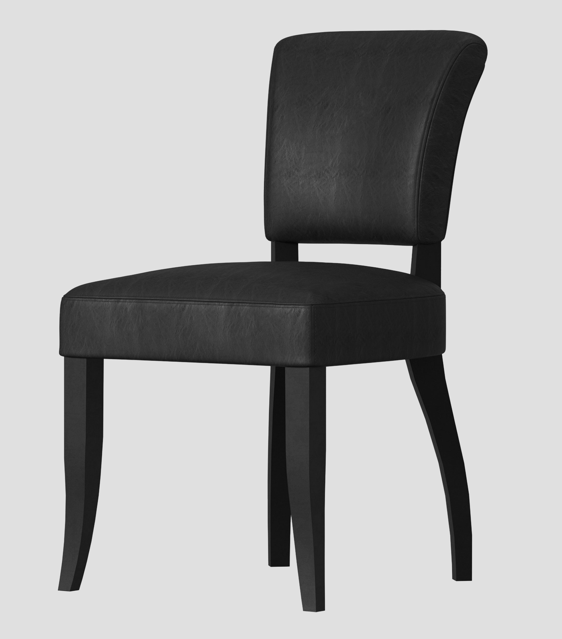 Silla Mimi en piel negra