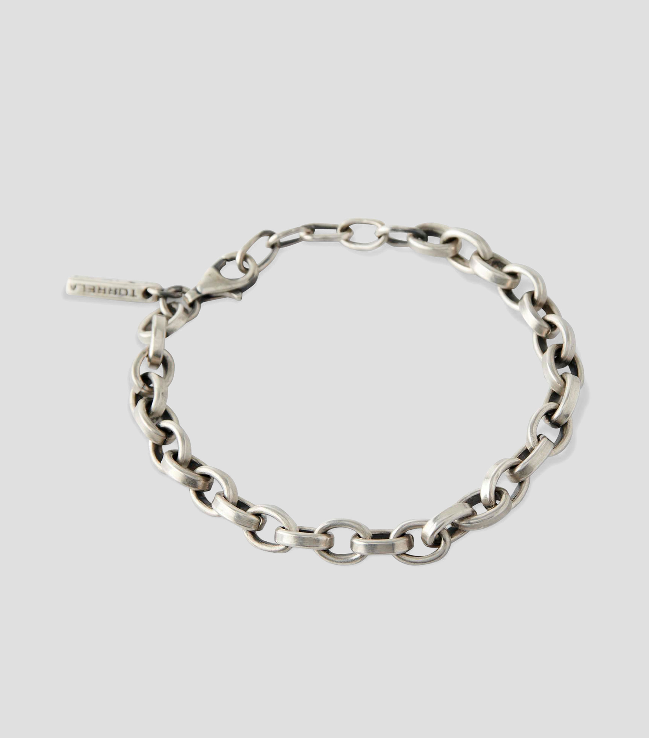 Pulsera ajustable en plata .925 con eslabones Unisex