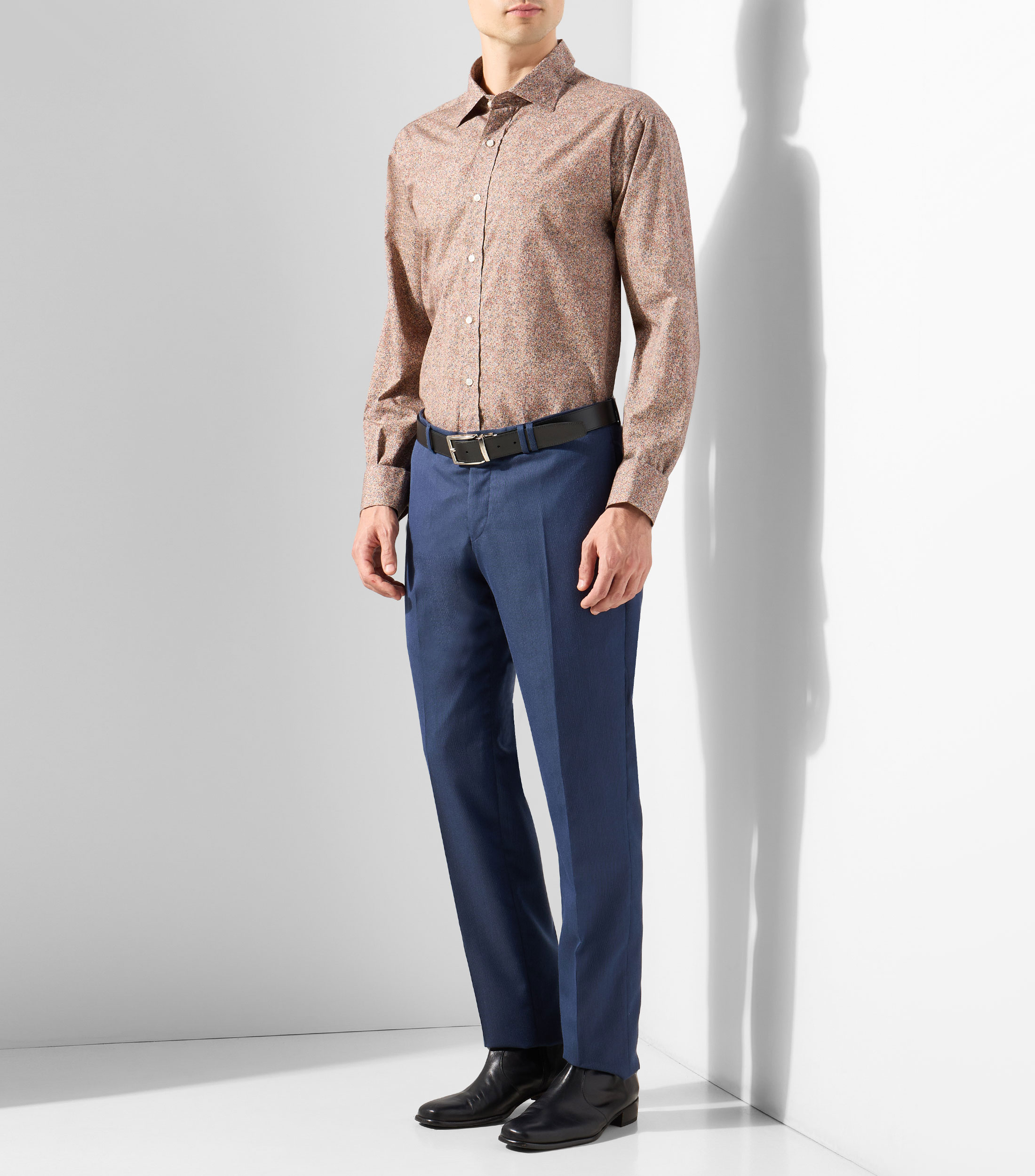 Camisa estampada manga larga Hombre