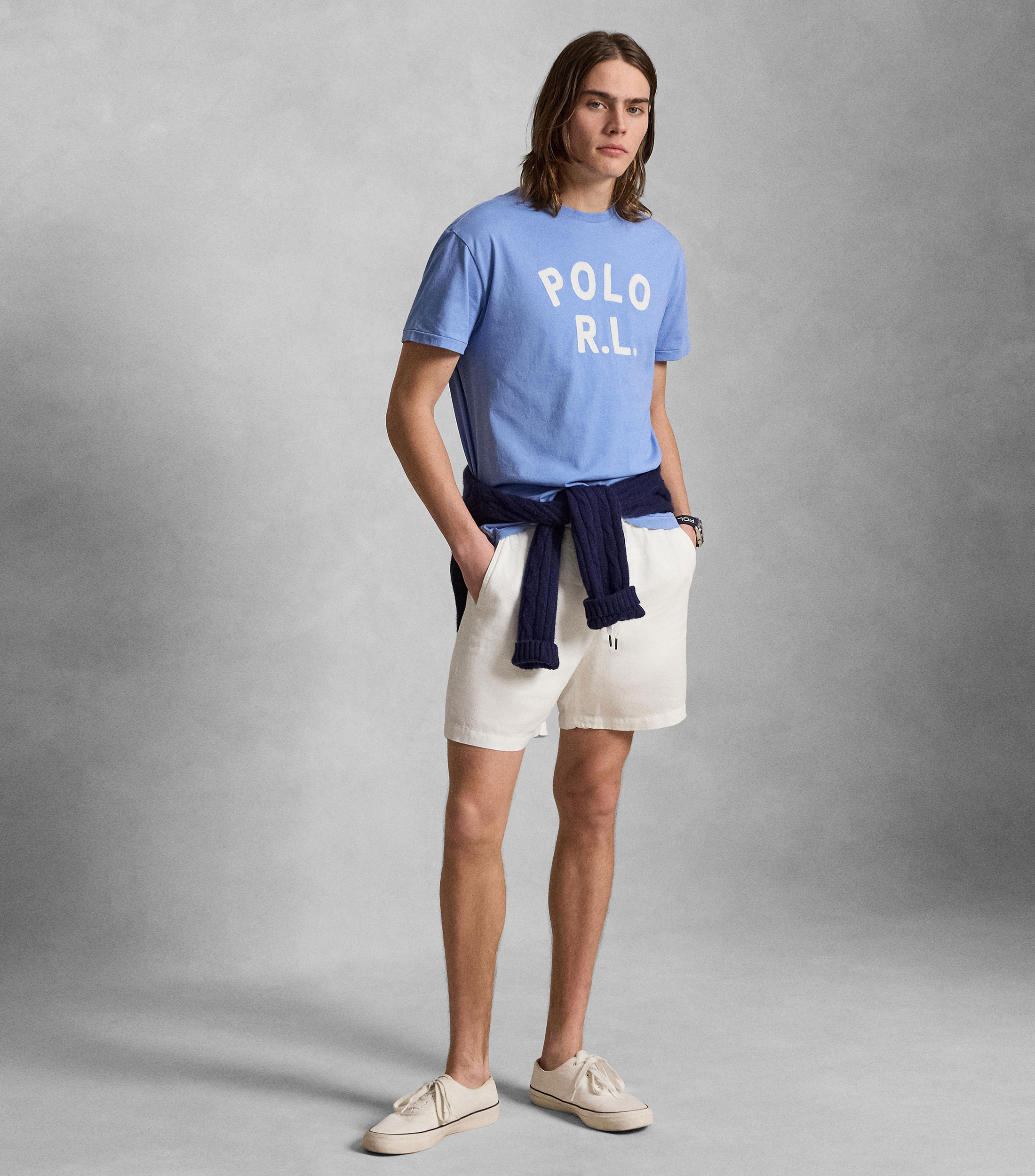 Playera cuello redondo manga corta estampada Hombre