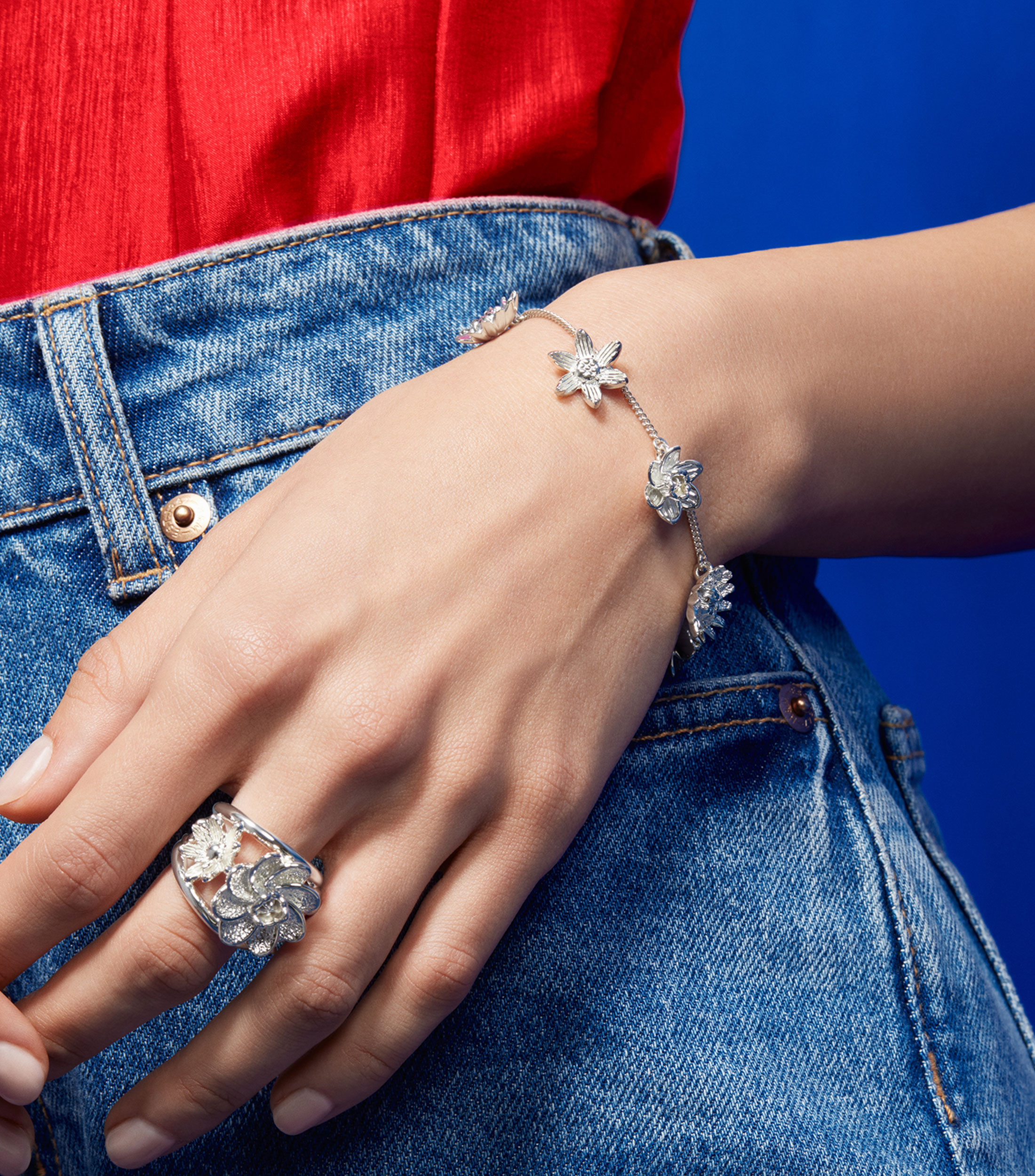 Pulsera Pinto Flores Mujer