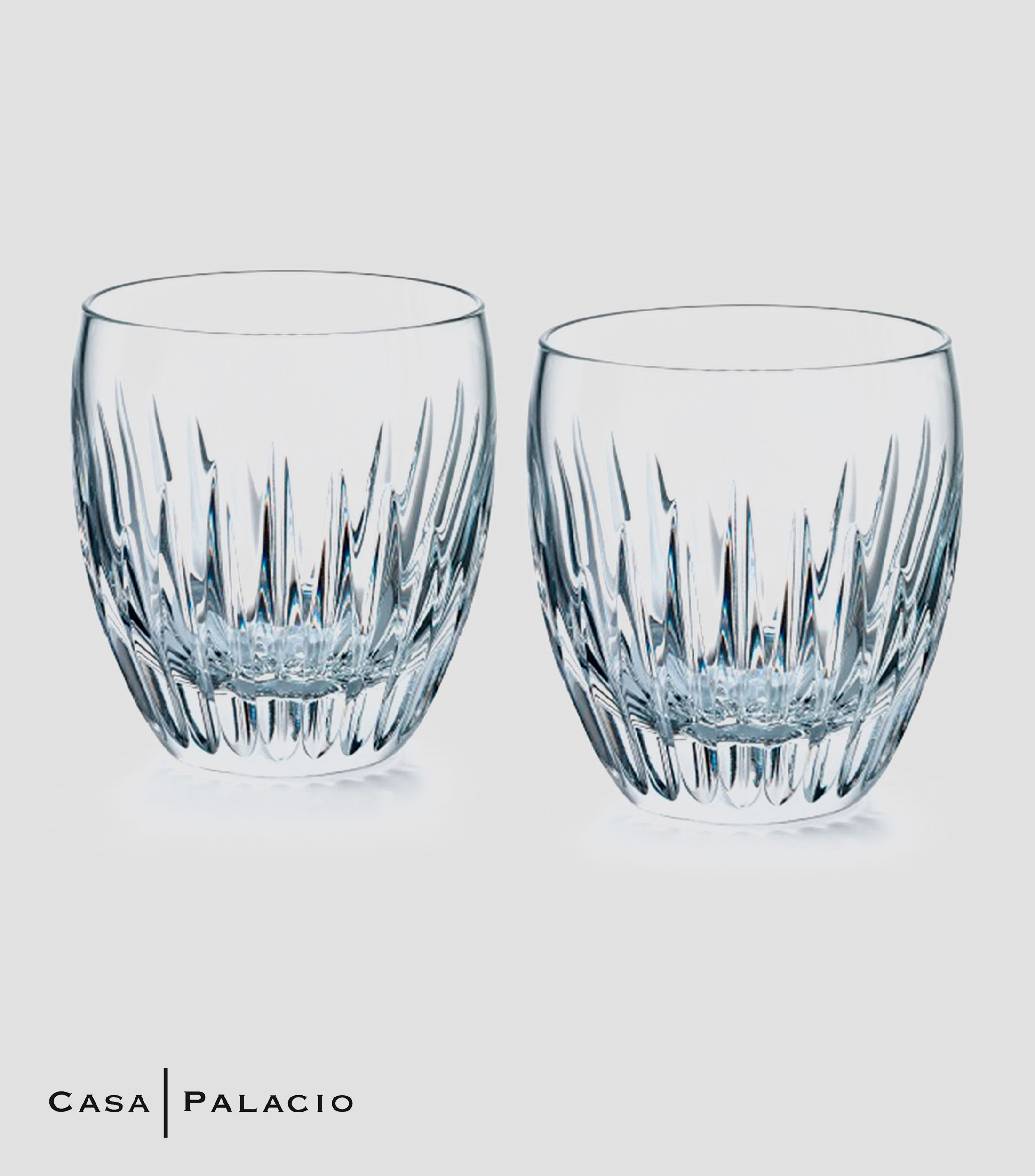 Set de 2 vasos Massena en cristal