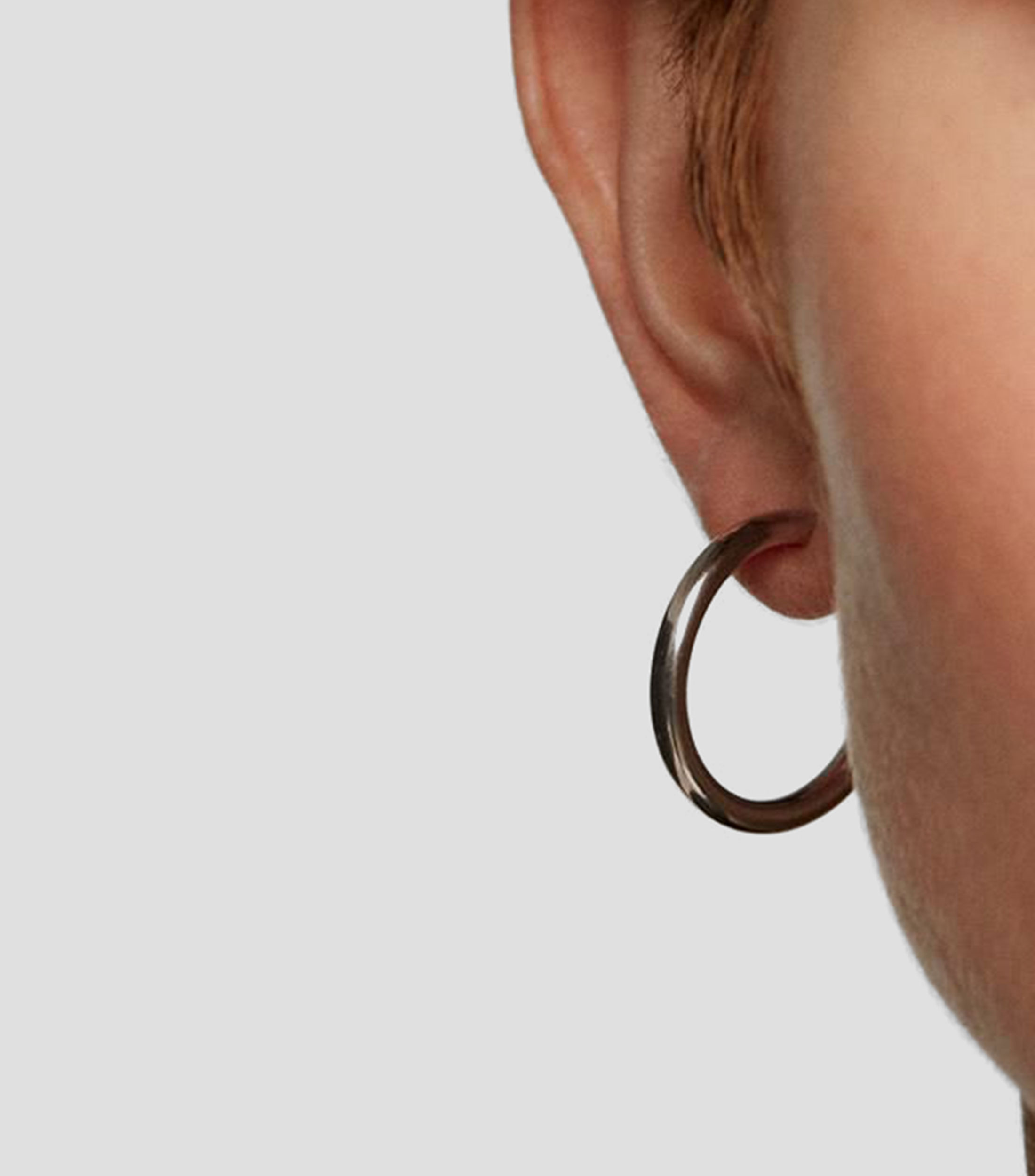 Pendientes en plata .925 Hooped Earrings Mujer