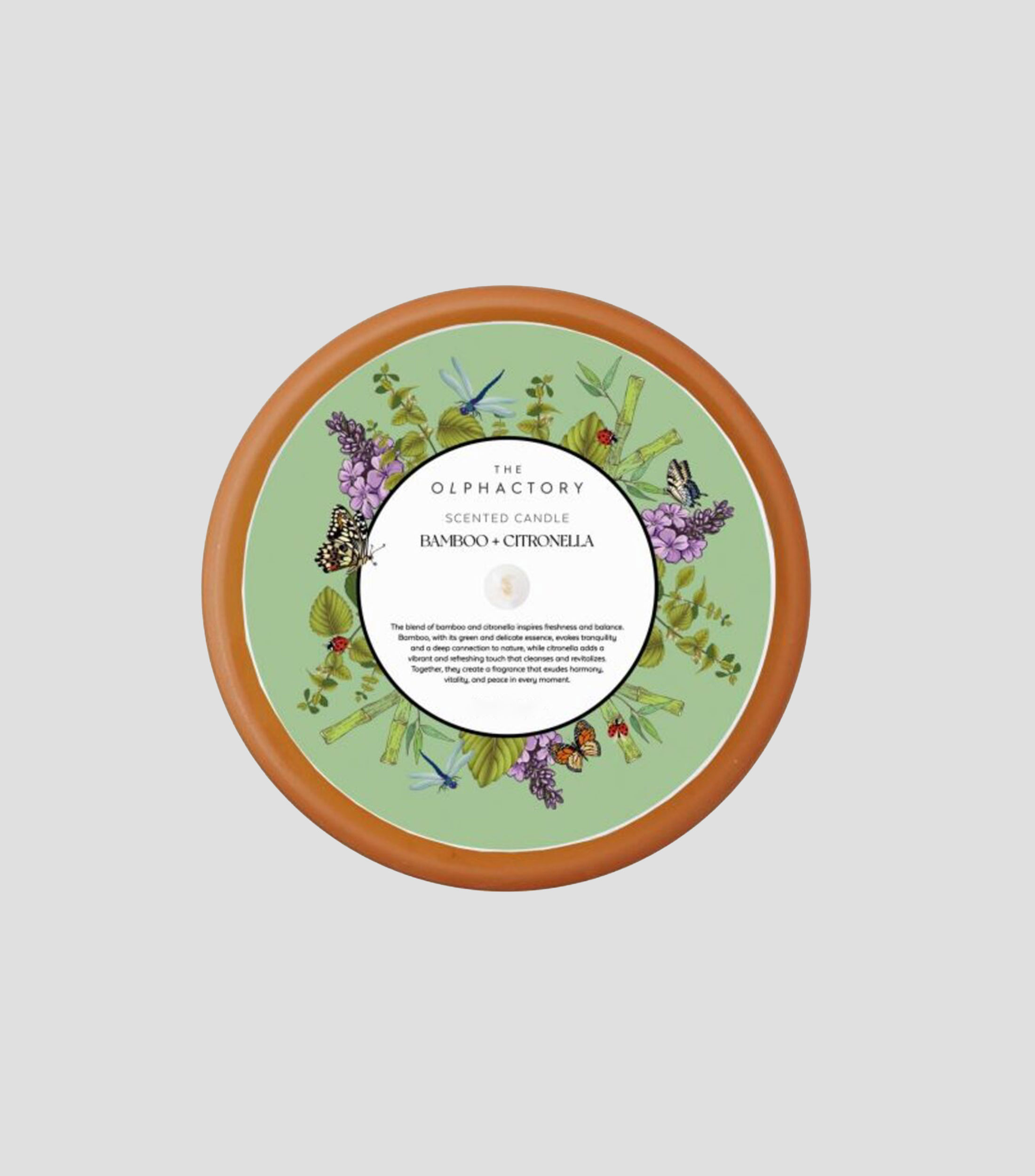 Vela aromática Bambú y Citronella