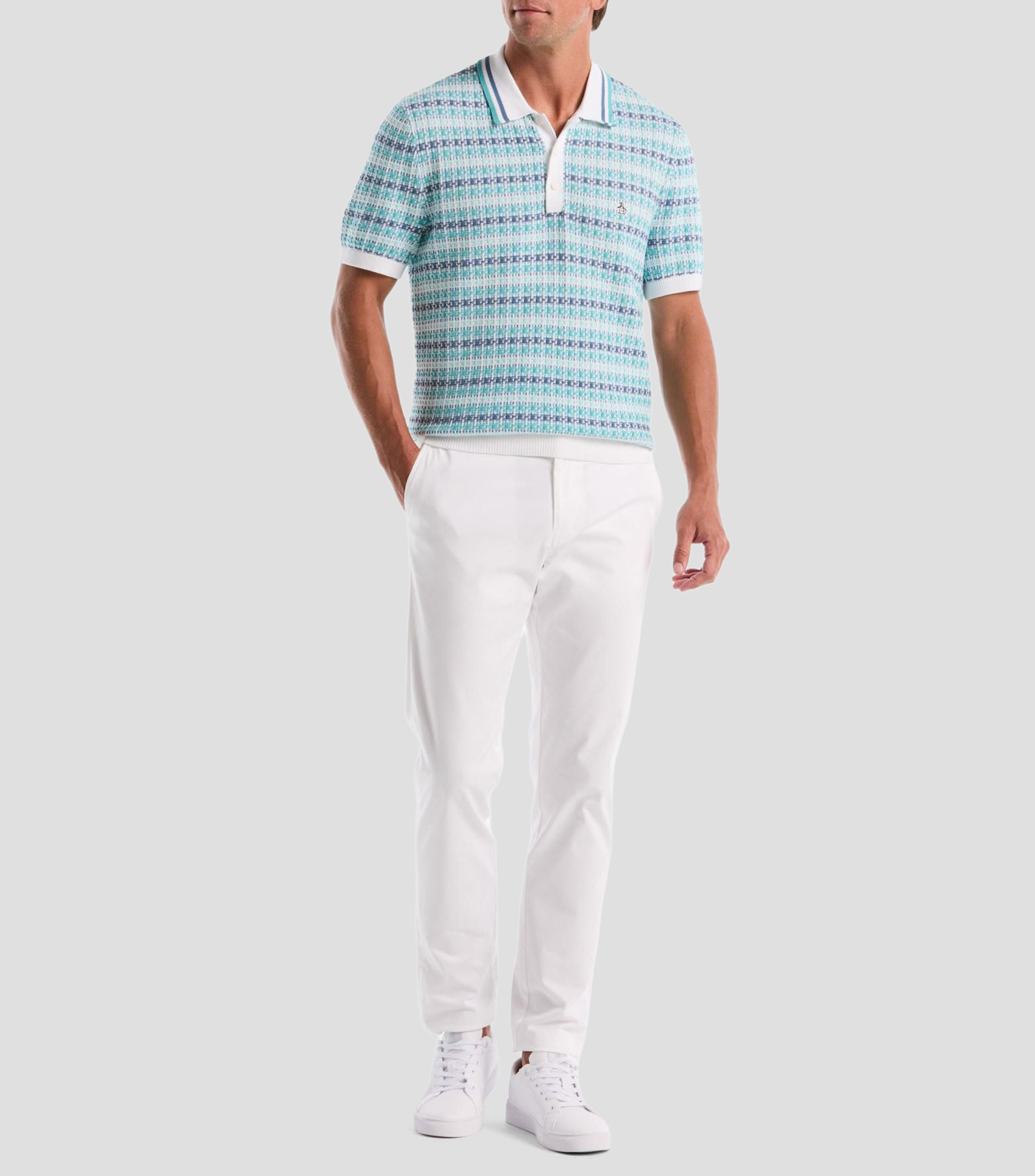 Playera tipo polo manga corta fantasía Hombre