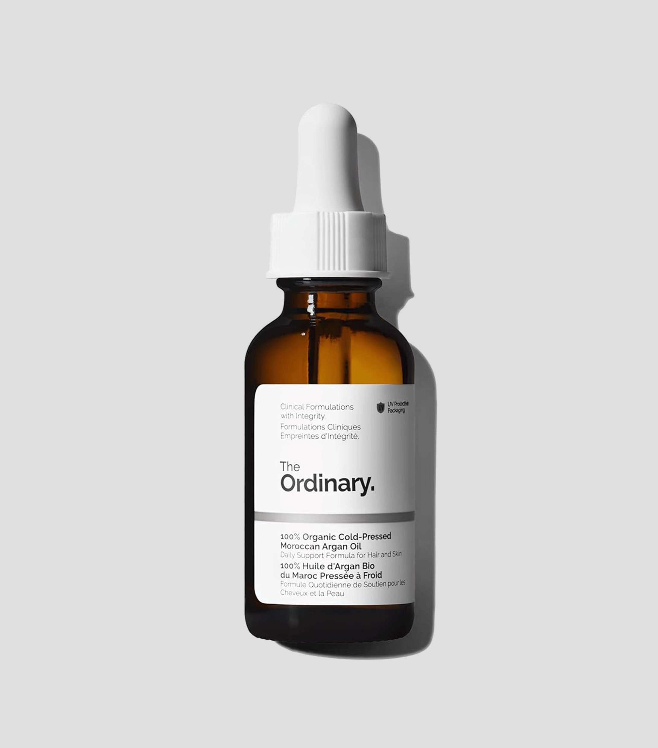 Aceite hidratante para rostro y cabello 100% Organic Cold-Pressed Moroccan Argan Oil, 30 ml