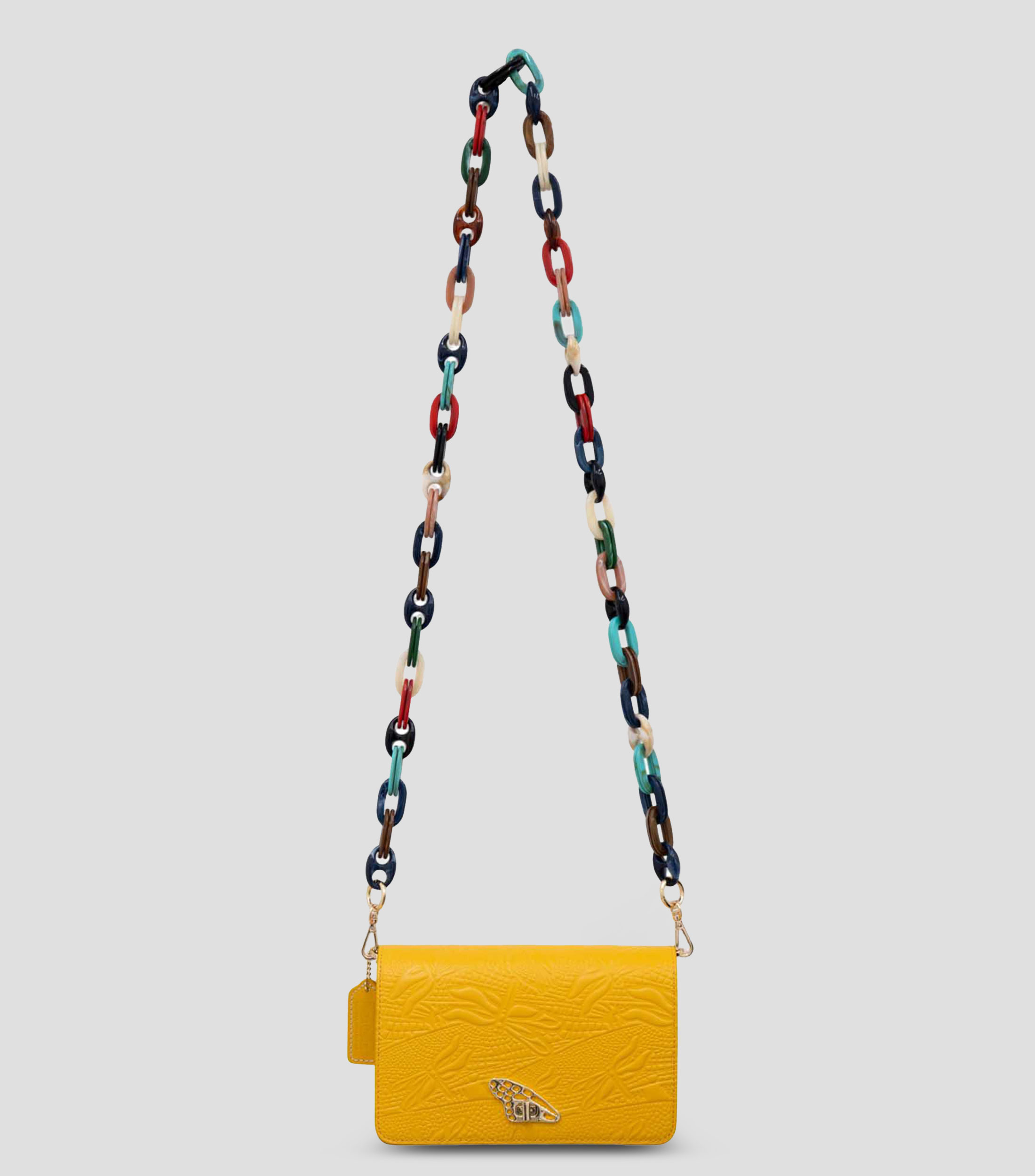 Bolsa Crossbody en piel fantasía Mujer
