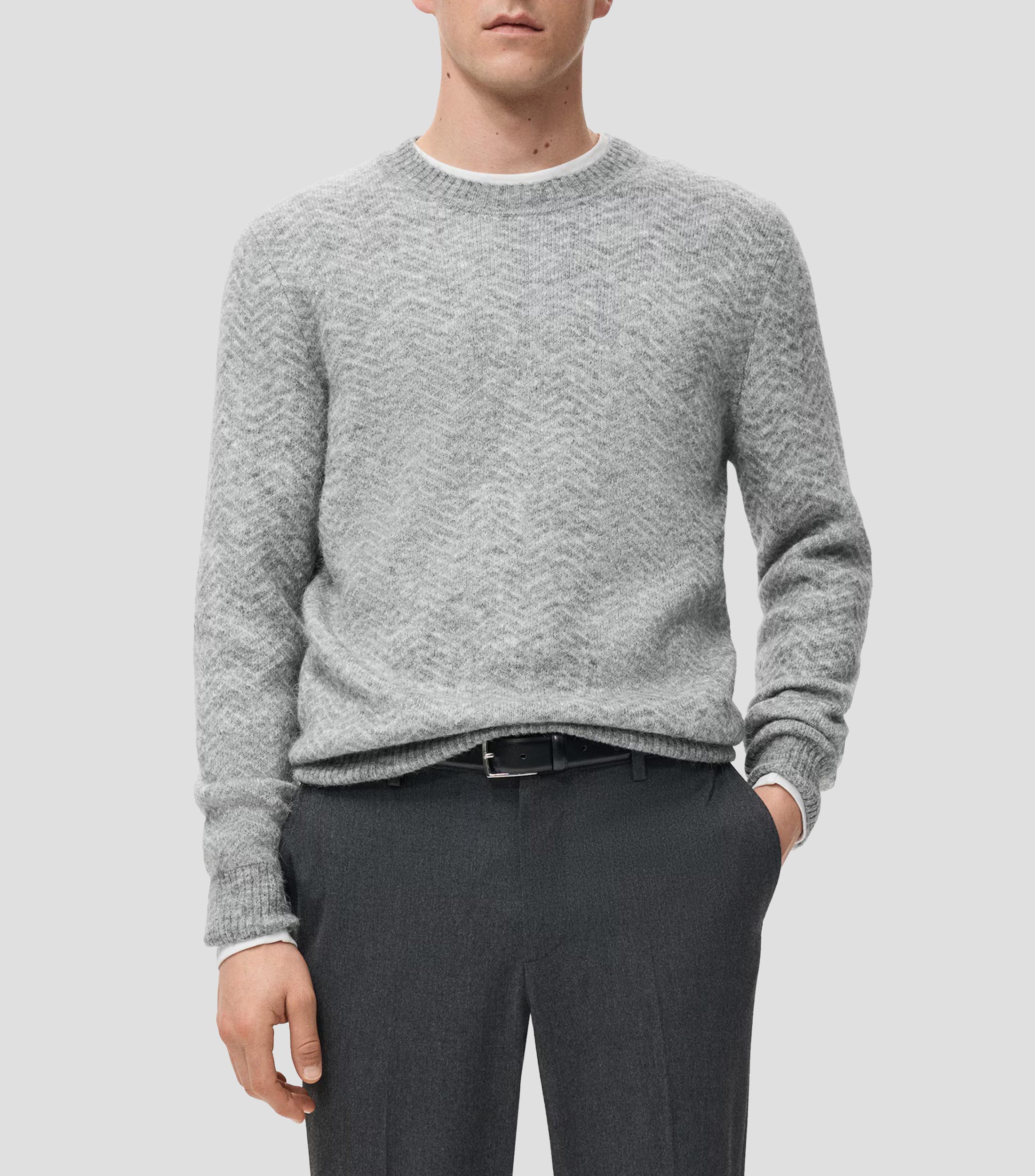 Suéter cuello redondo Hombre