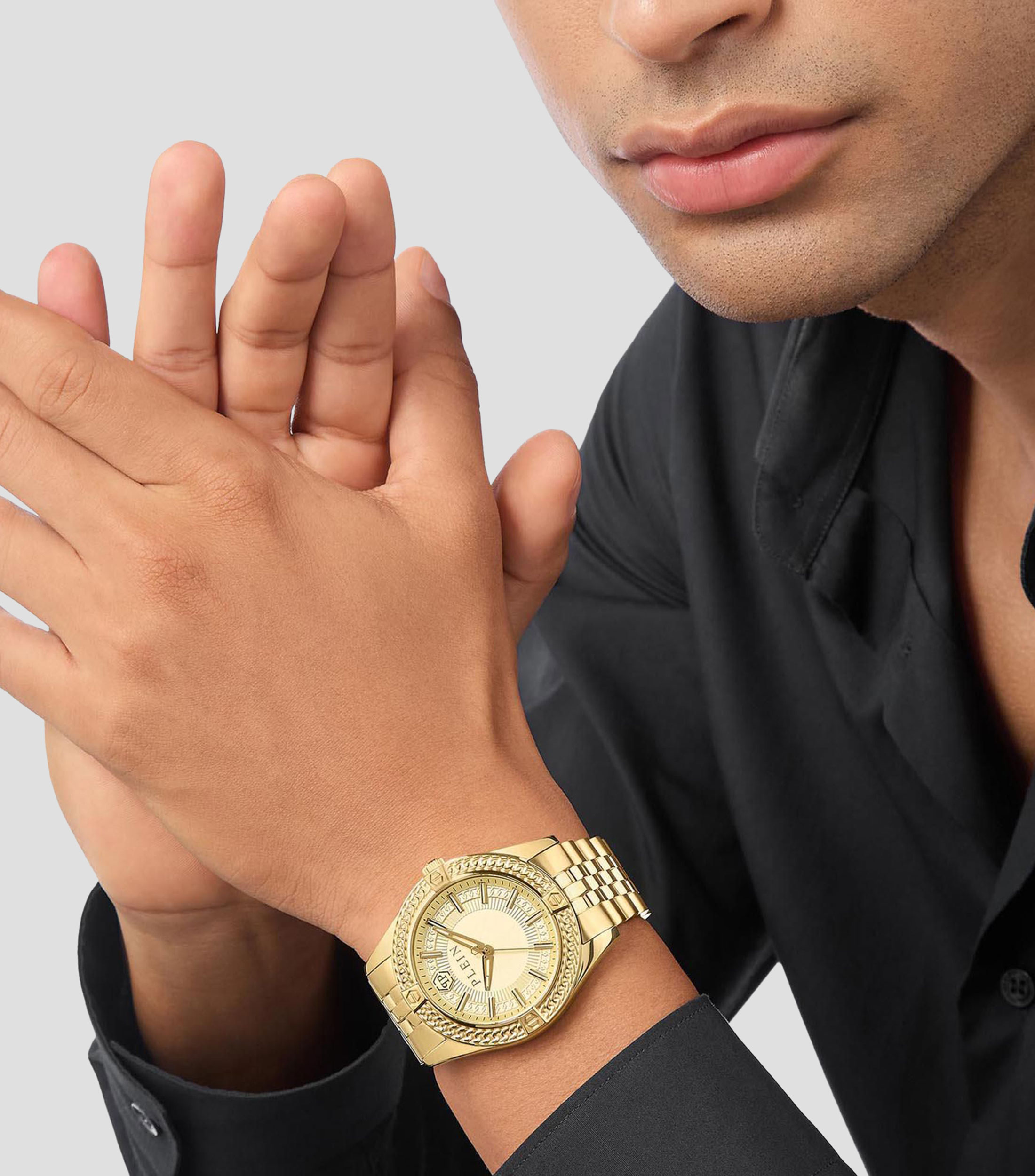 Reloj para hombre Icon Chain De vestir, Dorado