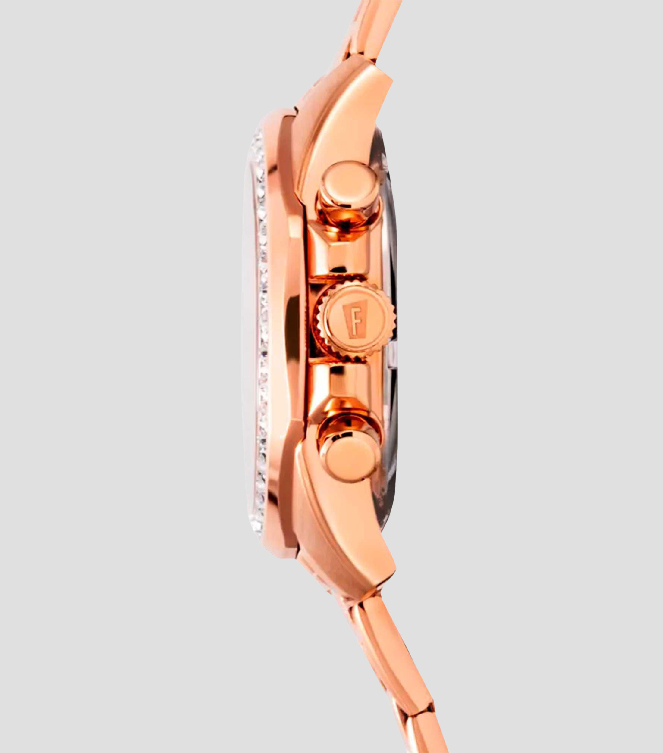 Reloj para Mujer Boyfriend Rainbow casual tono oro rosa