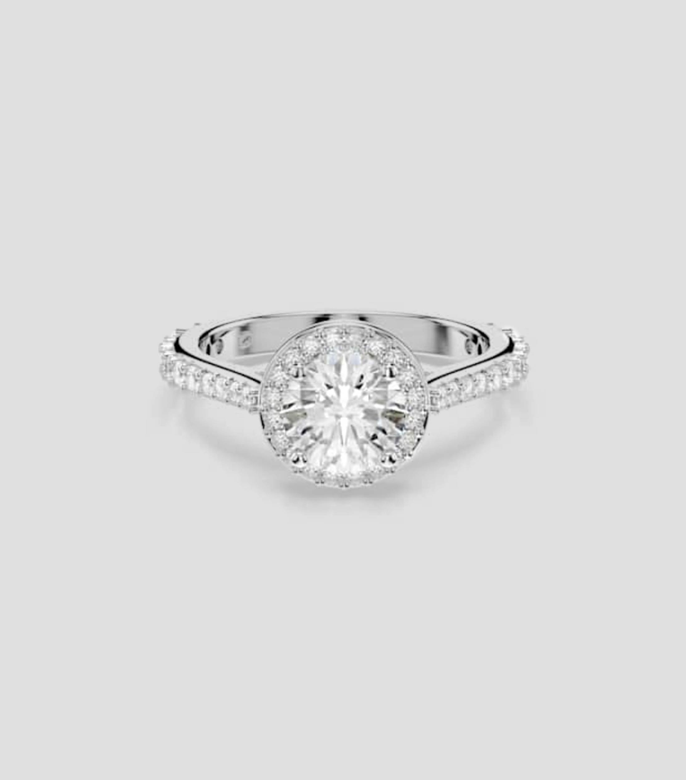 Anillo de coctel Una Angelic con cristales Unisex