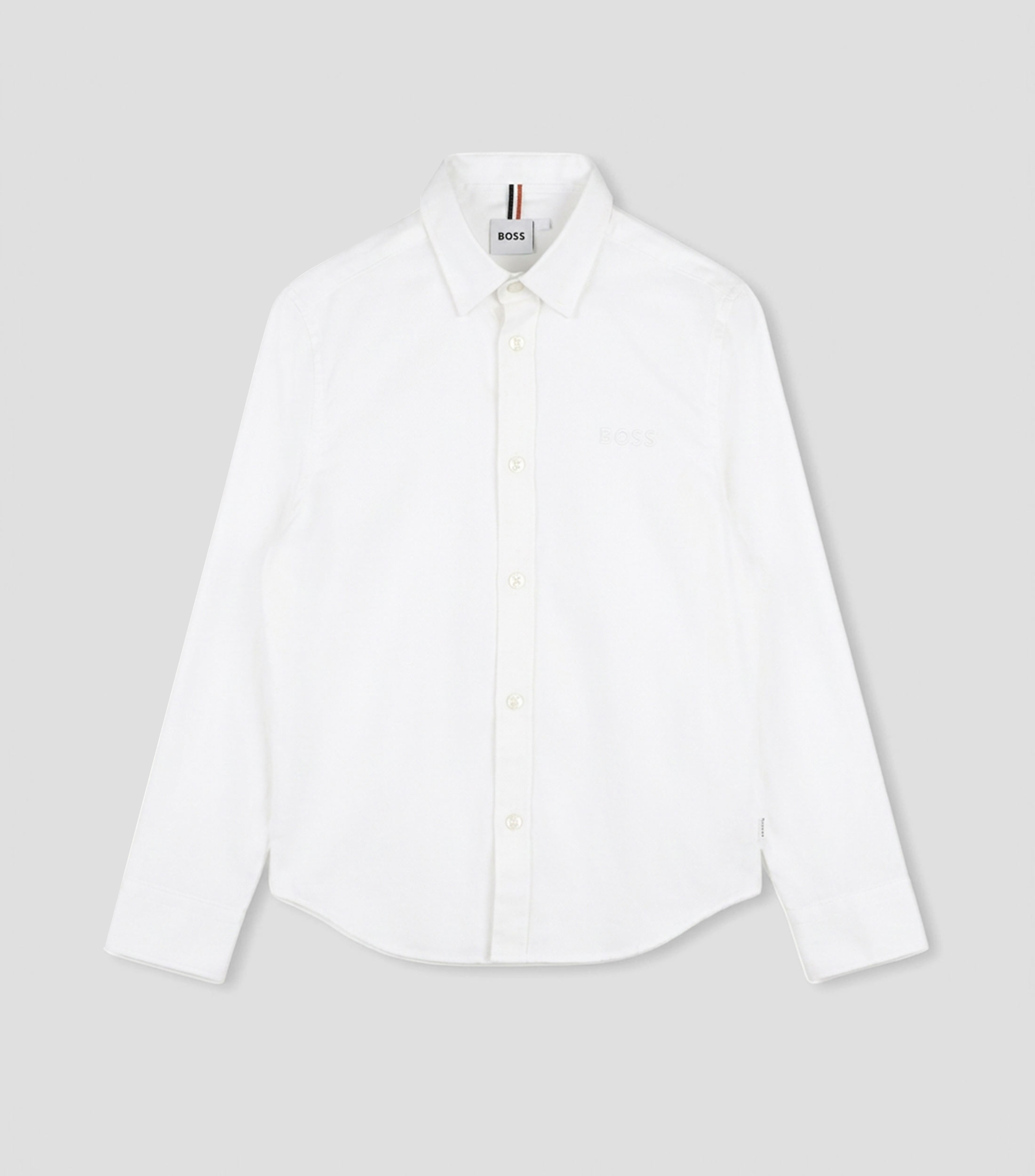 Camisa lisa manga larga Niño
